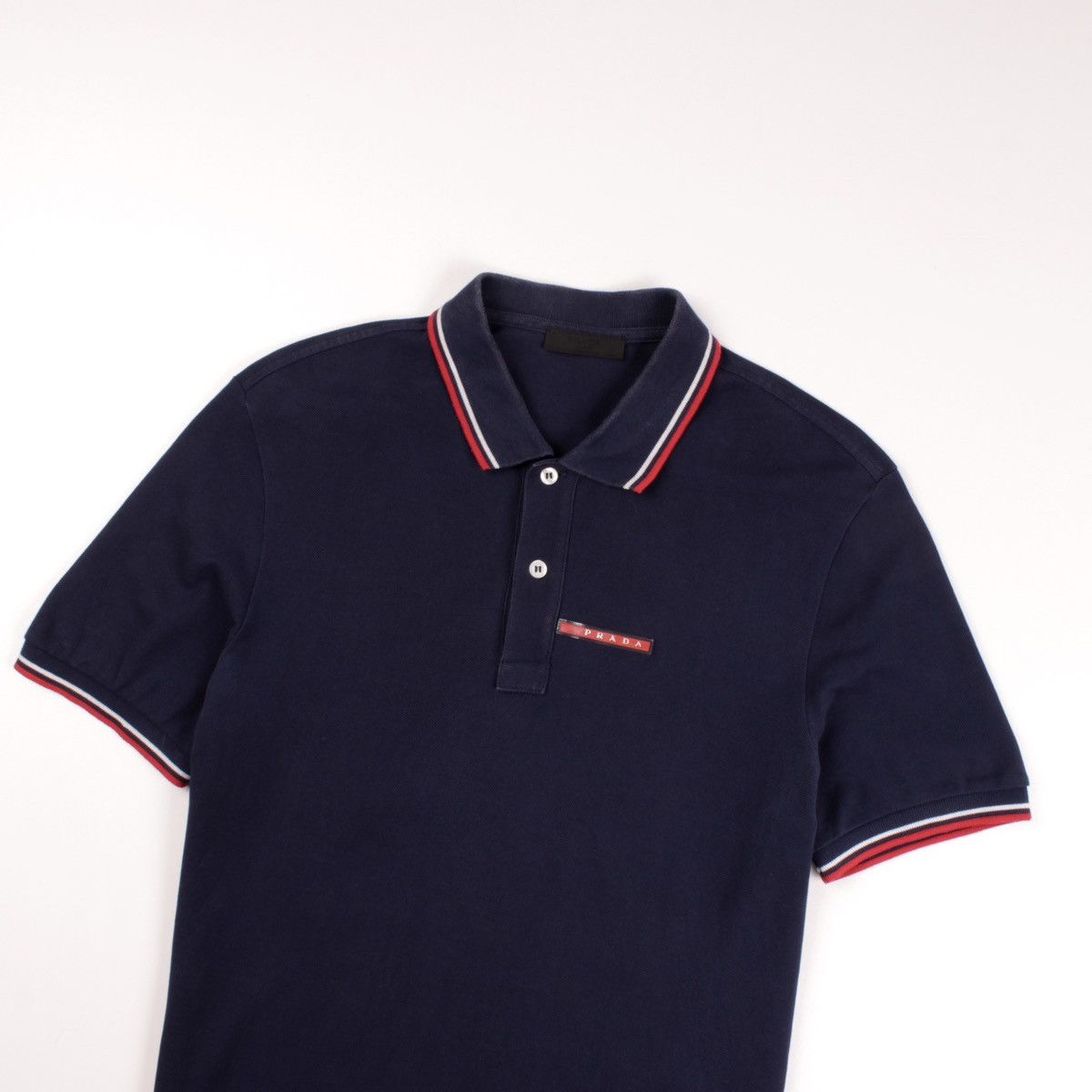 Prada Authentic PRADA Polo Shirts Dark Blue Size: L Size US L / EU 52-54 / 3 - 8 Thumbnail