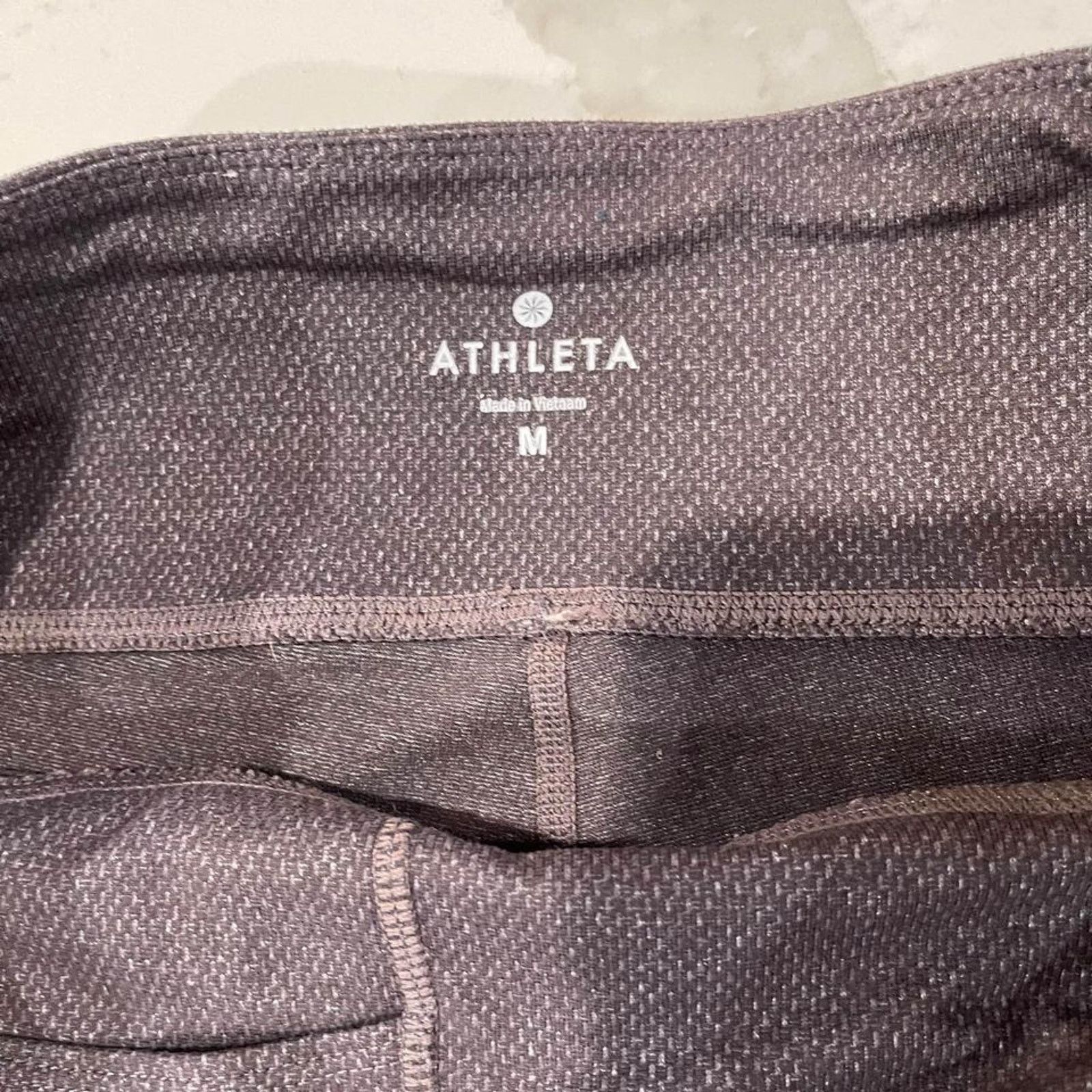Athleta Athleta Pixy Drifter Textured Brown Leggings Women's Medium Size 30" / US 8 / IT 44 - 3 Thumbnail