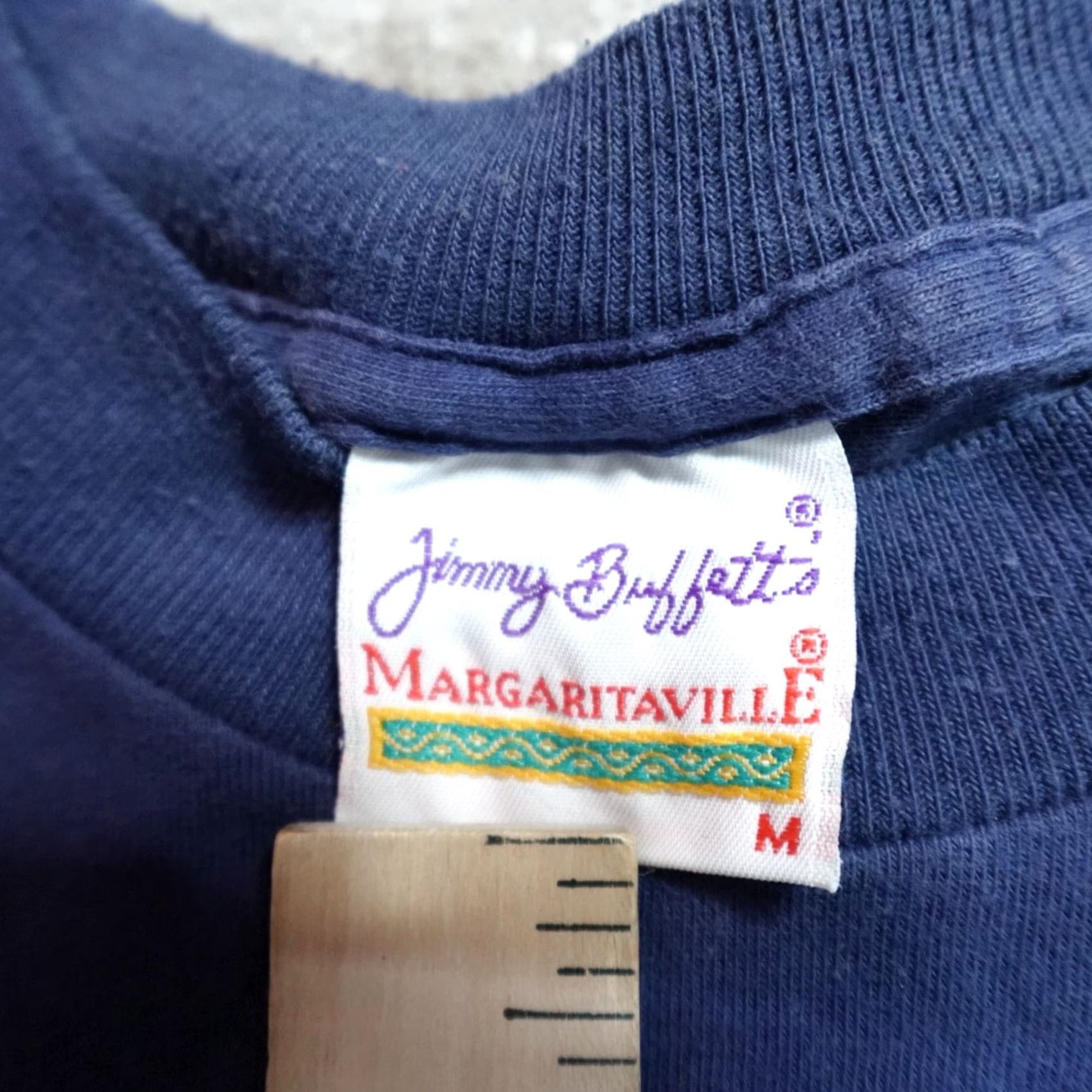 Doublet VINTAGE Margaritaville Shirt Men T-Shirt Crew Neck Long Sleeve Blue 1999 Jamaica Double Sided M Size US M / EU 48-50 / 2 - 7 Thumbnail