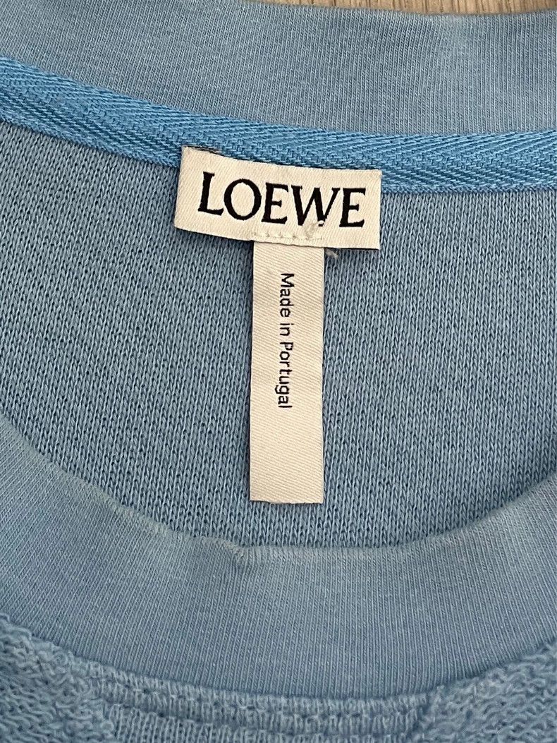 Loewe Loewe Blue embroidered Logo reverse round neck sweater Size M / US 6-8 / IT 42-44 - 5 Thumbnail