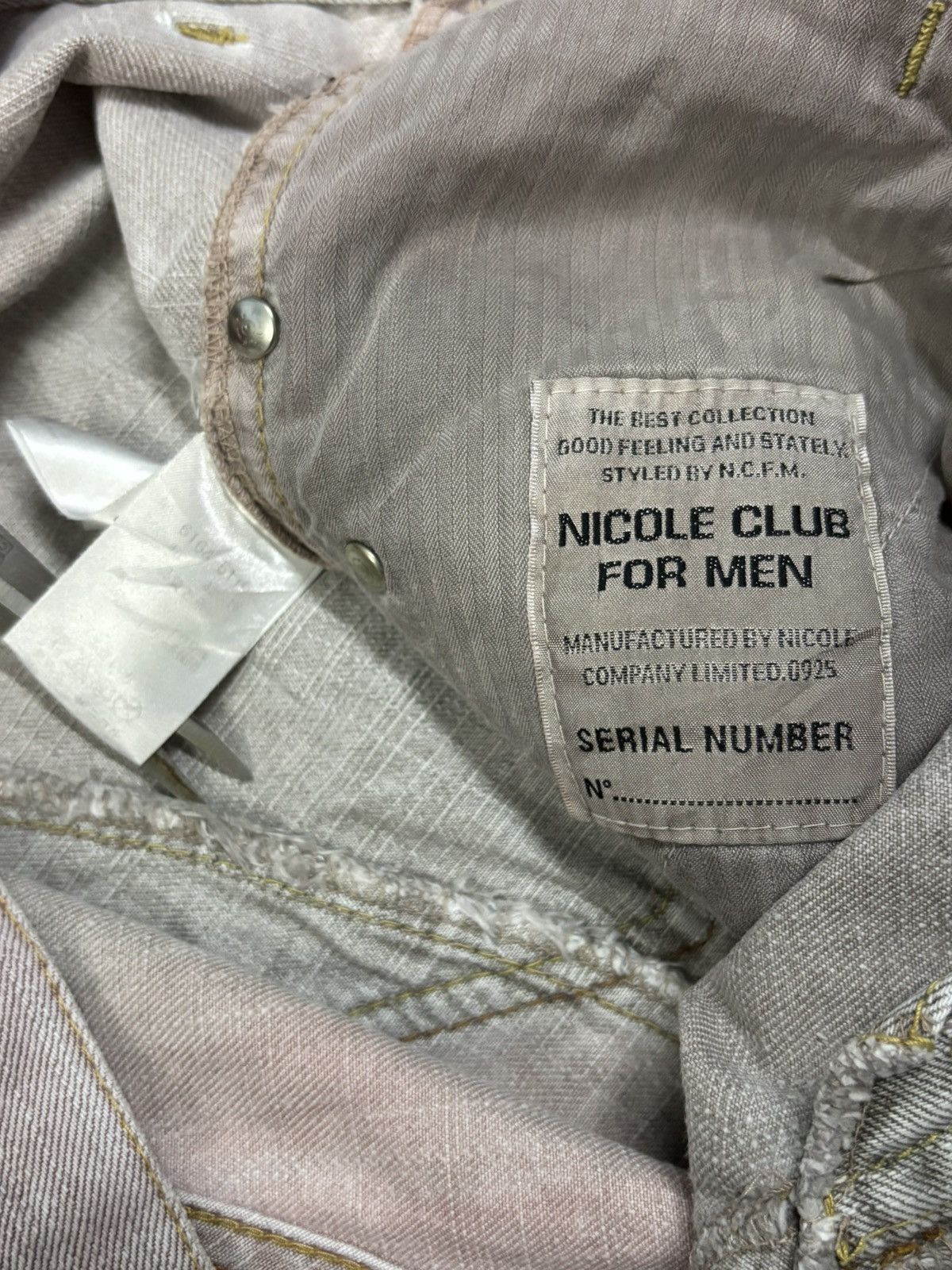 Tornado Mart Nicole Club Python Skin Bootcut Flare Distress Grunge Jeans Size US 33 - 18 Thumbnail