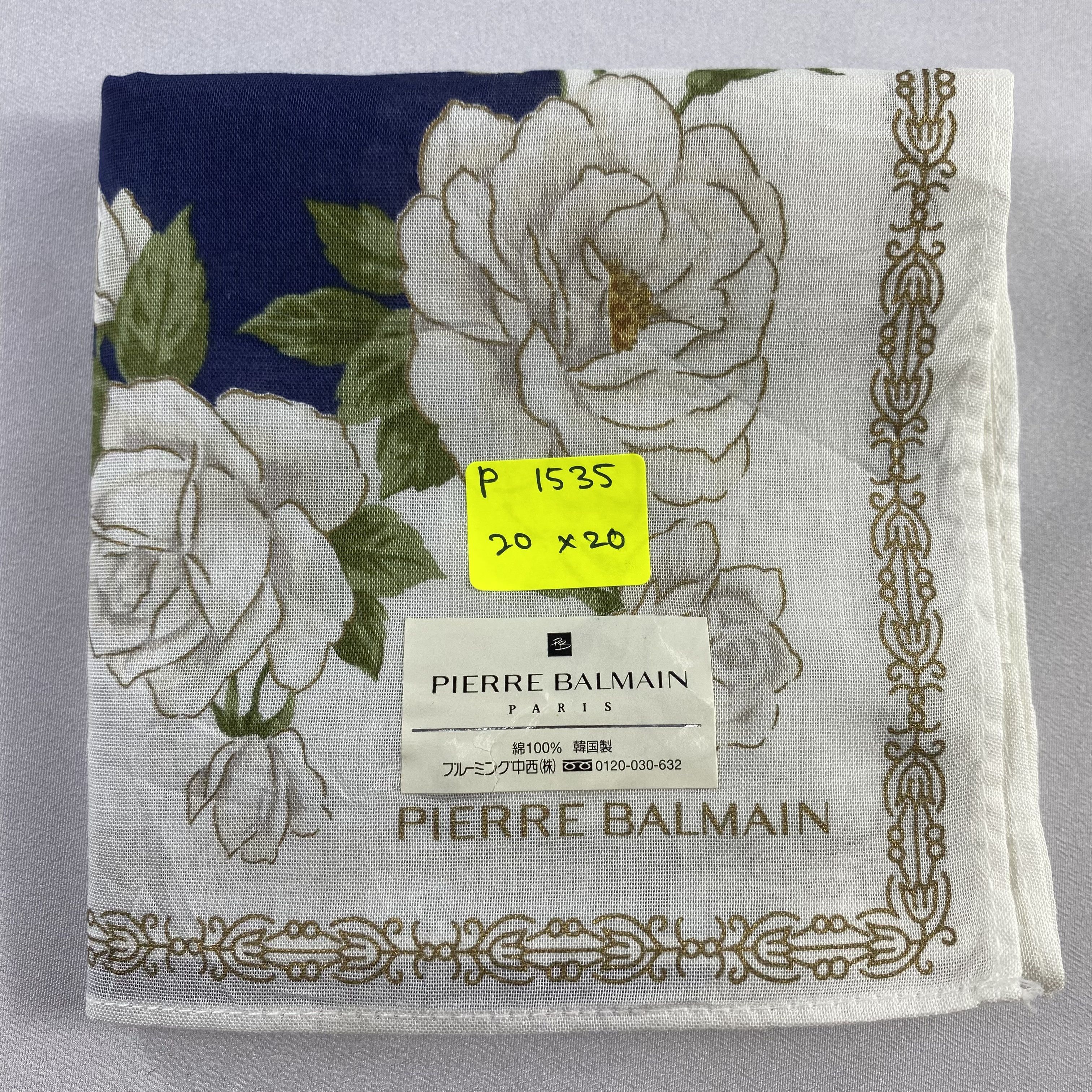 Pierre Balmain × Vintage Pierre Balmain Bandana/ Handkerchief / Neckerchief-P1535 Size ONE SIZE - 5 Thumbnail
