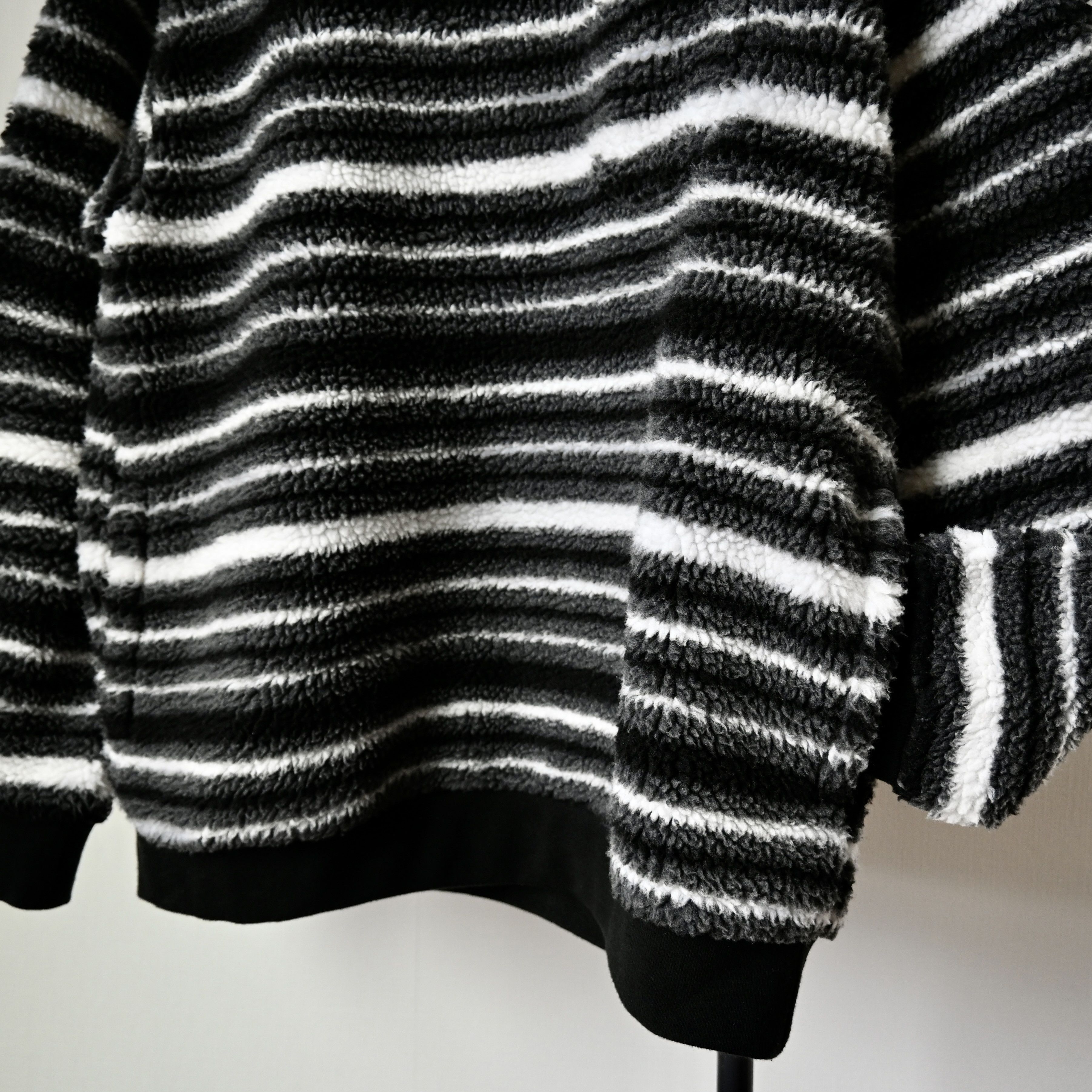 Beams Plus BEAMS Plus striped chunky fleece crewneck pullover Size US L / EU 52-54 / 3 - 8 Thumbnail