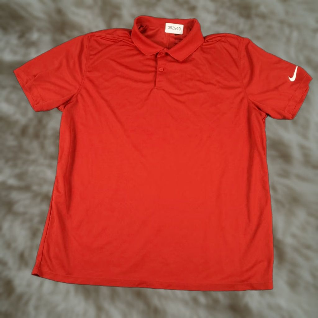 Nike Nike Polo Shirt Mens L Red Swoosh Golf Casual Short Sleeve Polo Size US L / EU 52-54 / 3 - 1 Thumbnail