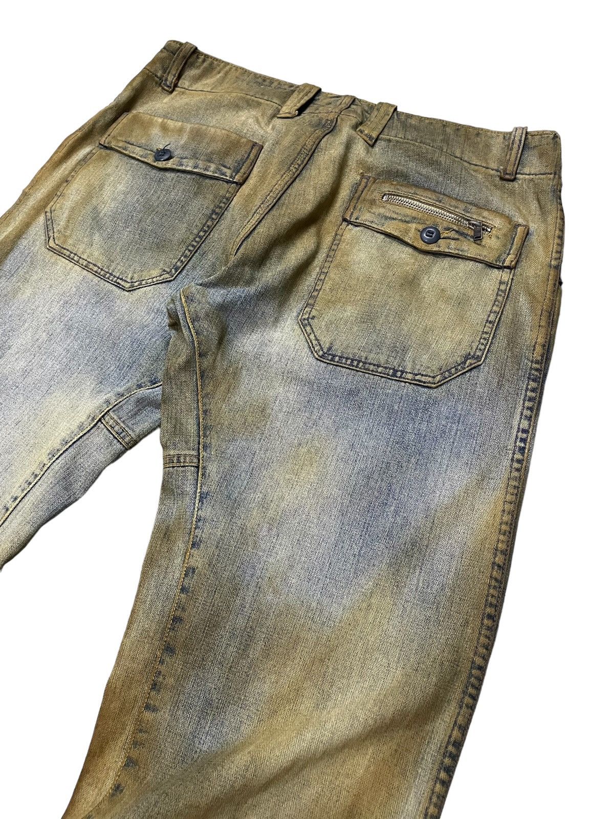 Diesel × Hysteric Glamour Vintage Diesel TrompeL’oeil Loose Baggy Mud Wash Jeans Size US 33 - 16 Thumbnail