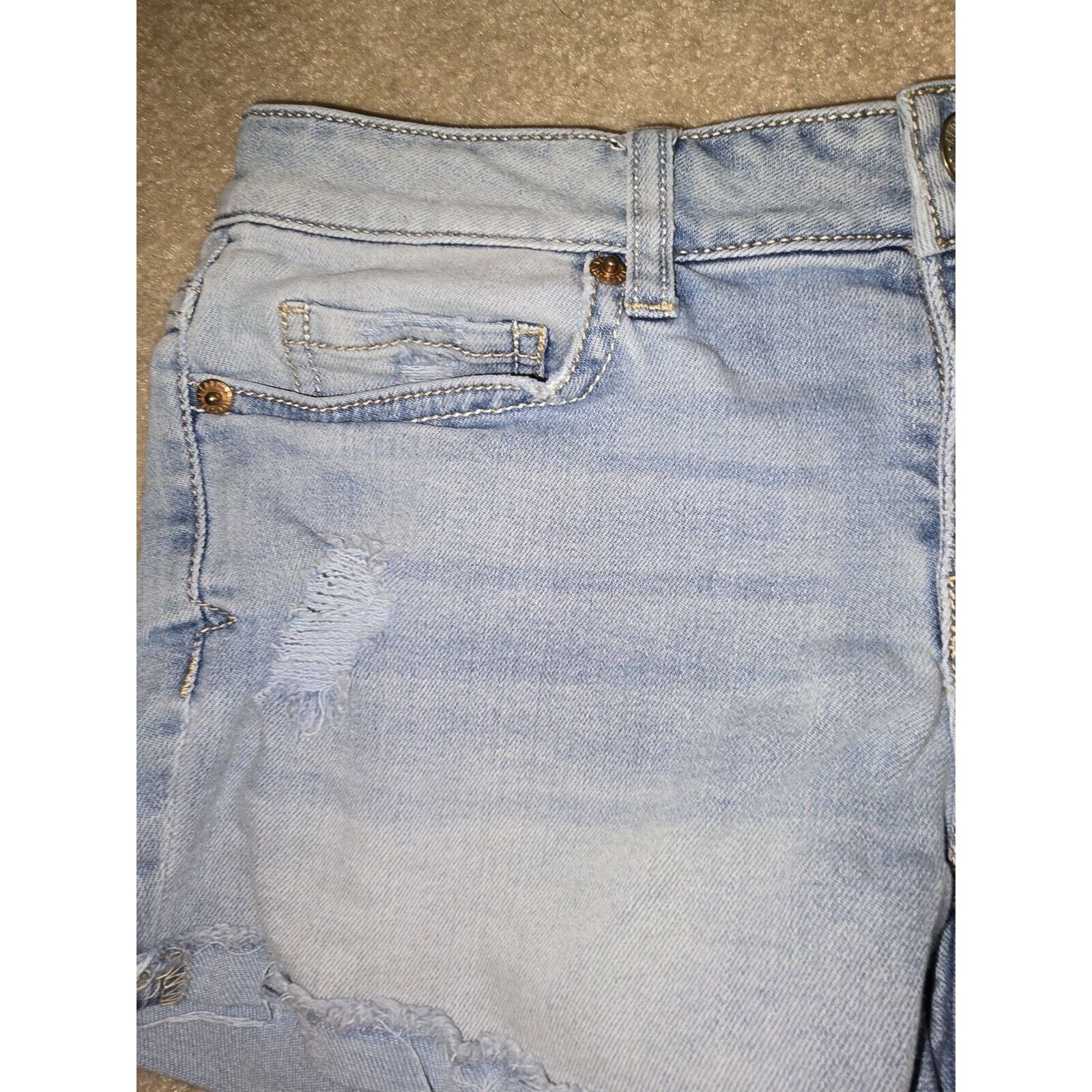 Aeropostale Aeropostale Shorts Womens Size 2 Distressed Low rise Denim Size 26" / US 2 / IT 38 - 4 Thumbnail