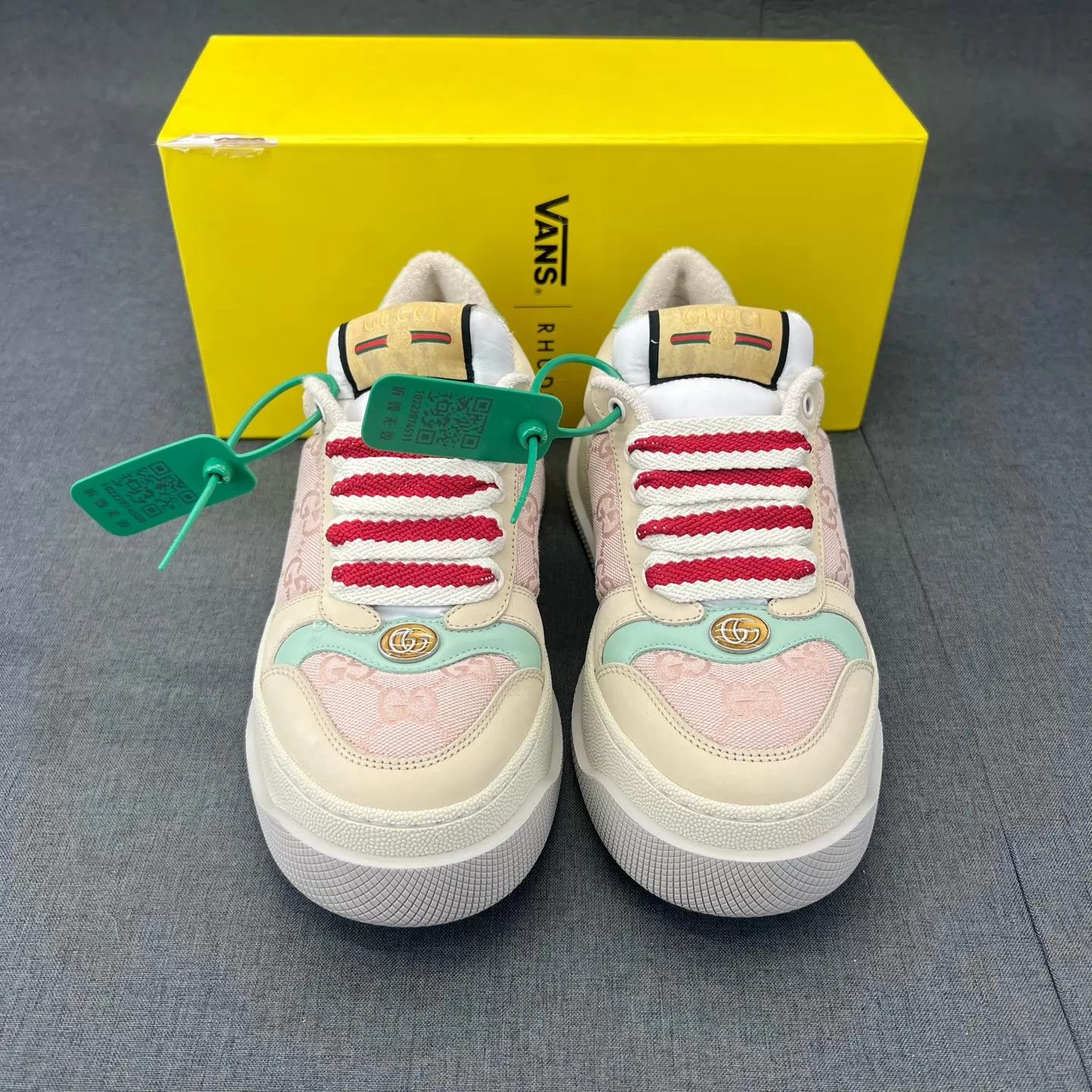 Gucci GUCCI women's rice powder shoes size 36 99 new Size US 5.5 / IT 35.5 - 4 Thumbnail