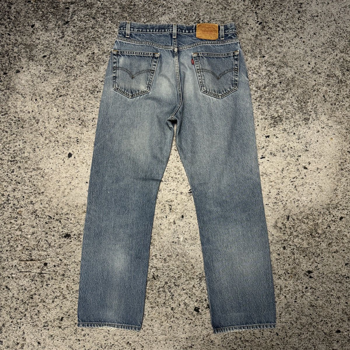 Levi's Levi’s 505 Faded Thrashed Distressed Jeans ERD Grunge Chrome Size US 35 - 2 Thumbnail