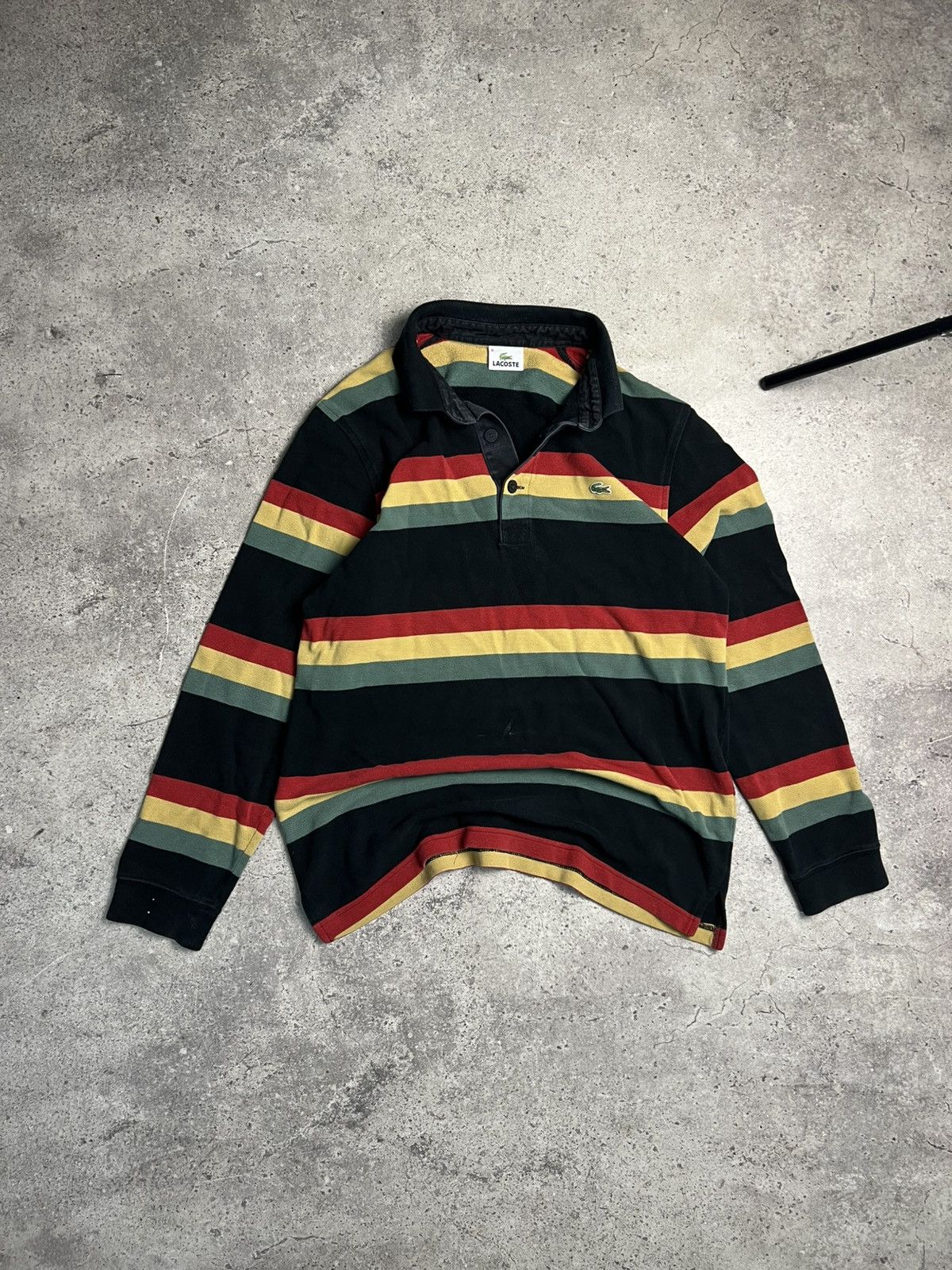 Vintage Lacoste Rugby Shirt Long sleeve Luxury Polo Tee
