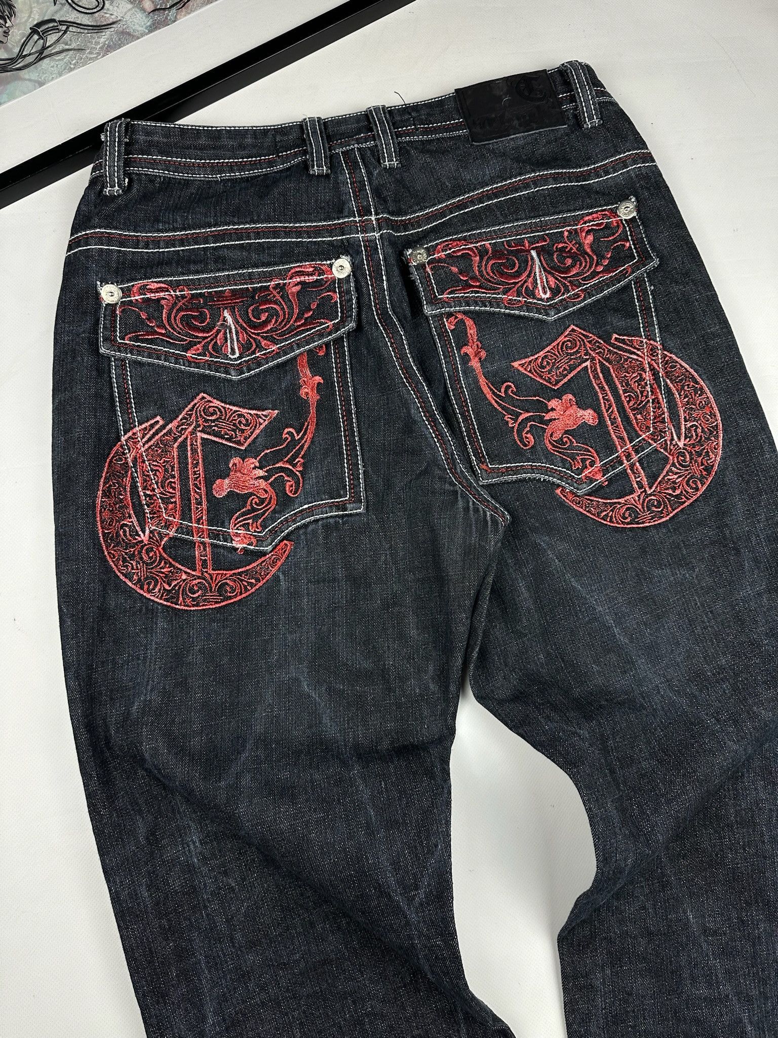 JNCO Y2K rap Baggy Clench Jesse pinkman SouthPole style Jeans Size US 34 / EU 50 - 8 Thumbnail