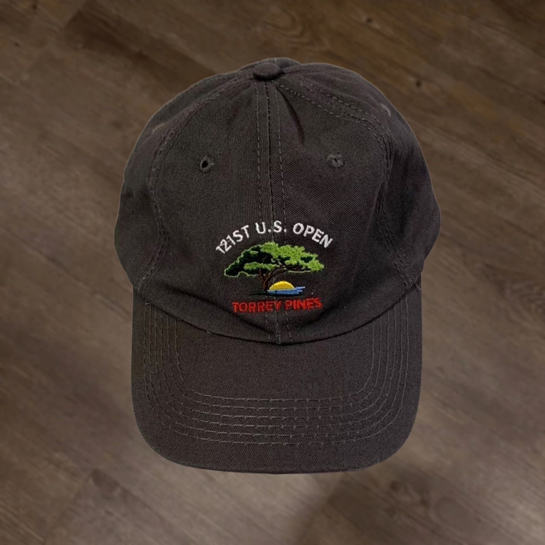 VINTAGE US Open Golf Hat Adult Grey USGA Torrey Pines Adjustable Dad Golf Cap