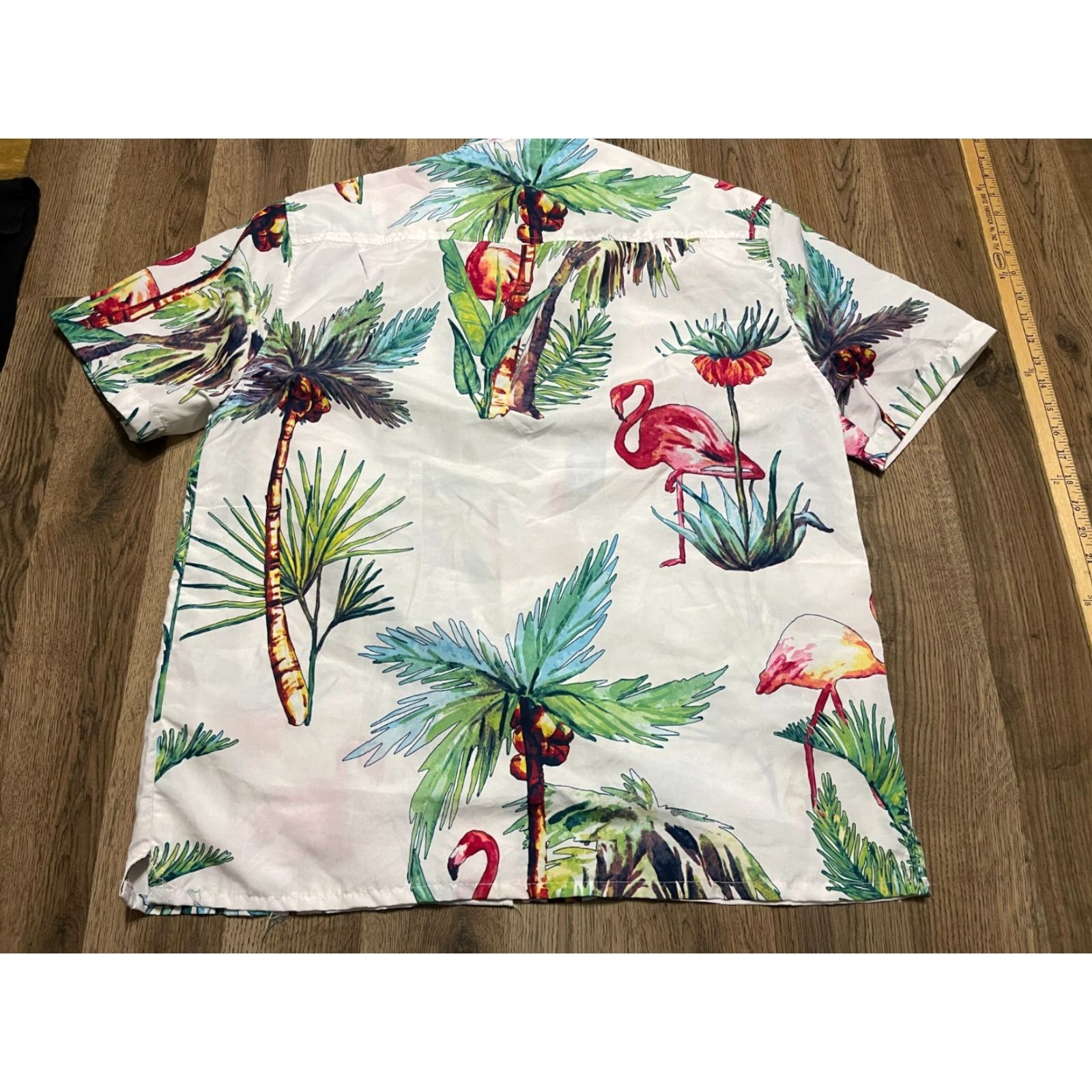 Vintage Amphibious Outfitters Shirt Men's Medium White Palm Trees Button Up Shirt Size US M / EU 48-50 / 2 - 2 Thumbnail