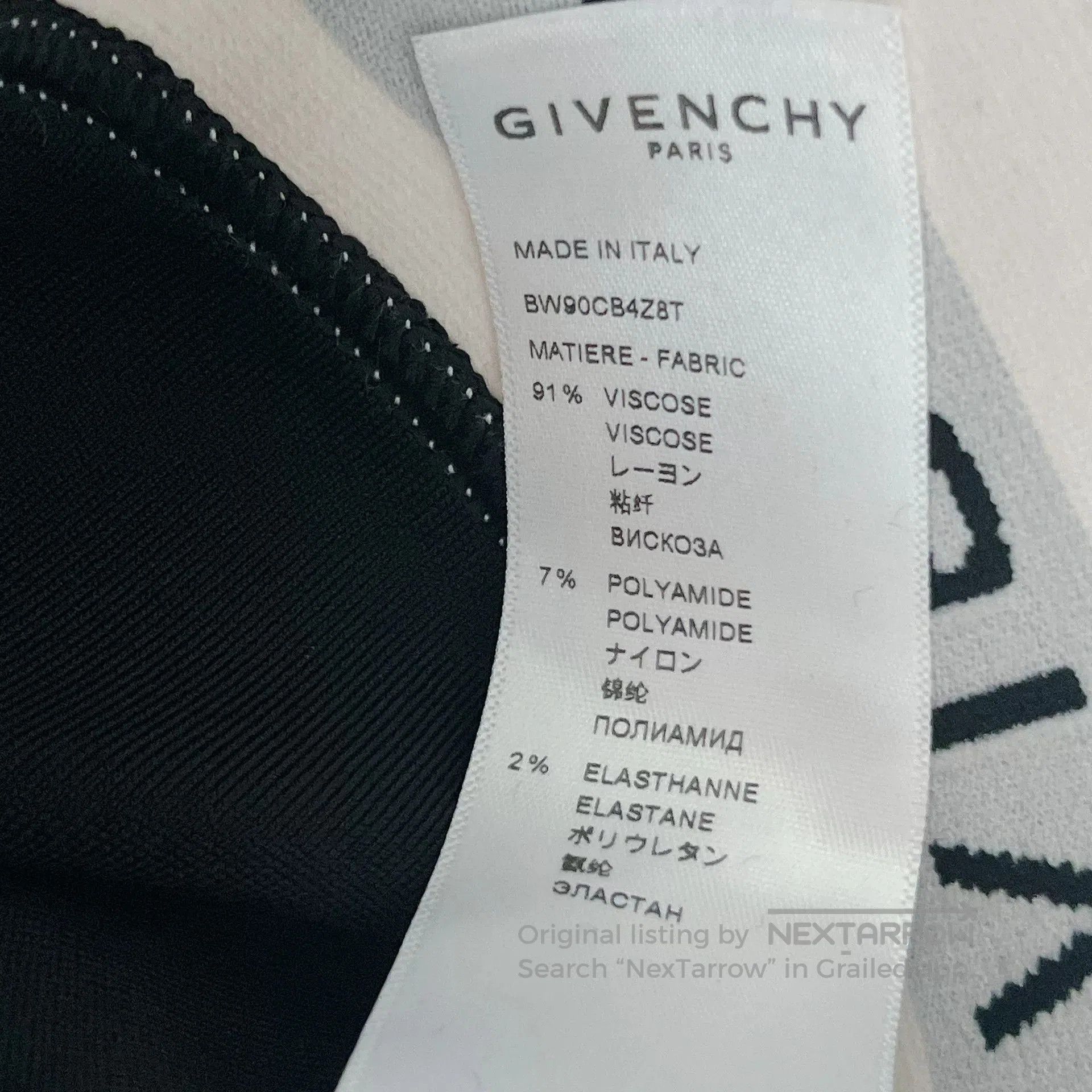 Givenchy Givenchy Black Letter Short Top. Size M / US 6-8 / IT 42-44 - 8 Thumbnail