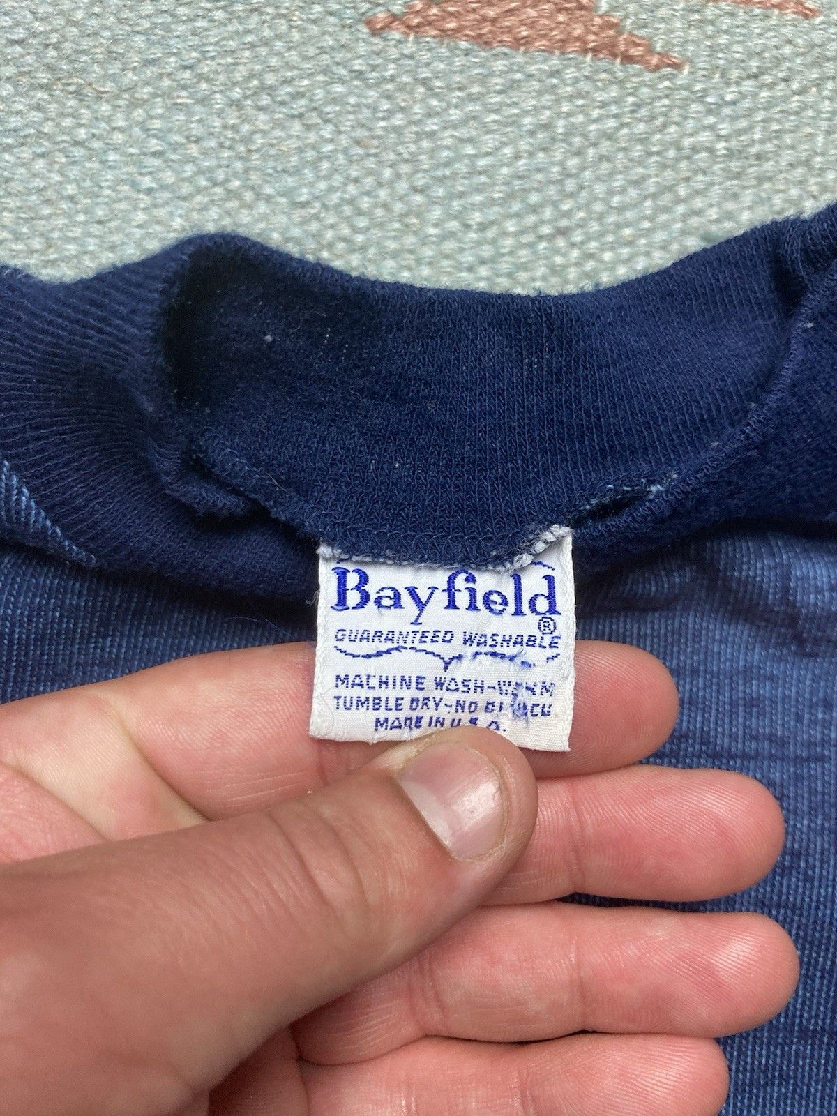 Vintage Vtg 60s t shirt heather blue soft boys 8 womens XS? Baby tee Size XS / US 0-2 / IT 36-38 - 4 Thumbnail