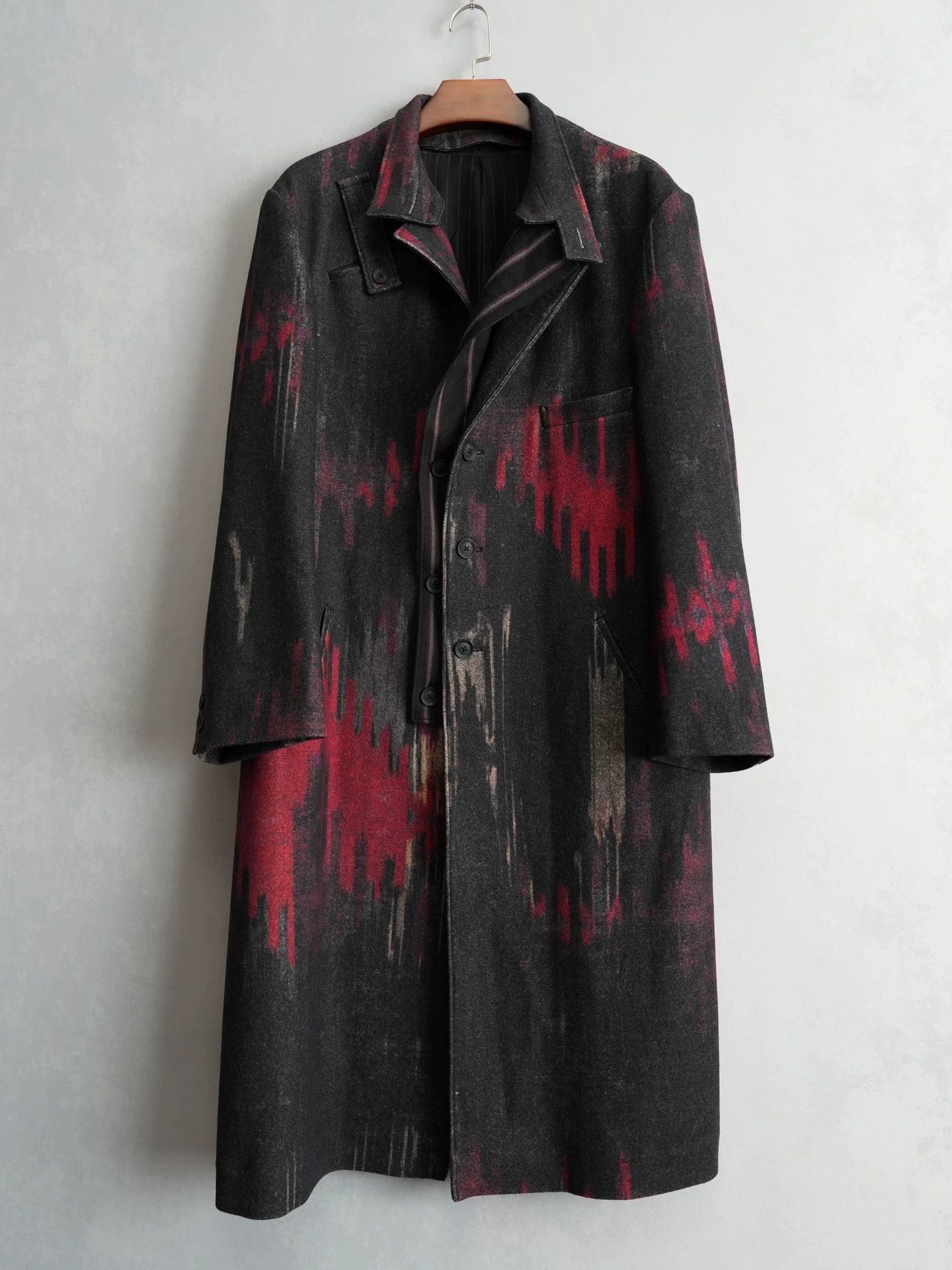 Yohji Yamamoto Yohji Yamamoto 23AW Detachable Collar Coat Size 3 w/ Size US L / EU 52-54 / 3 - 2 Thumbnail