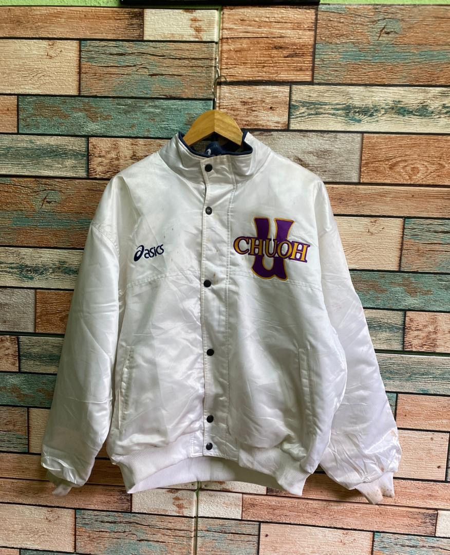 Asics Vintage 90s Asics CHUOH Bomber Jacket Size US M / EU 48-50 / 2 - 1 Thumbnail