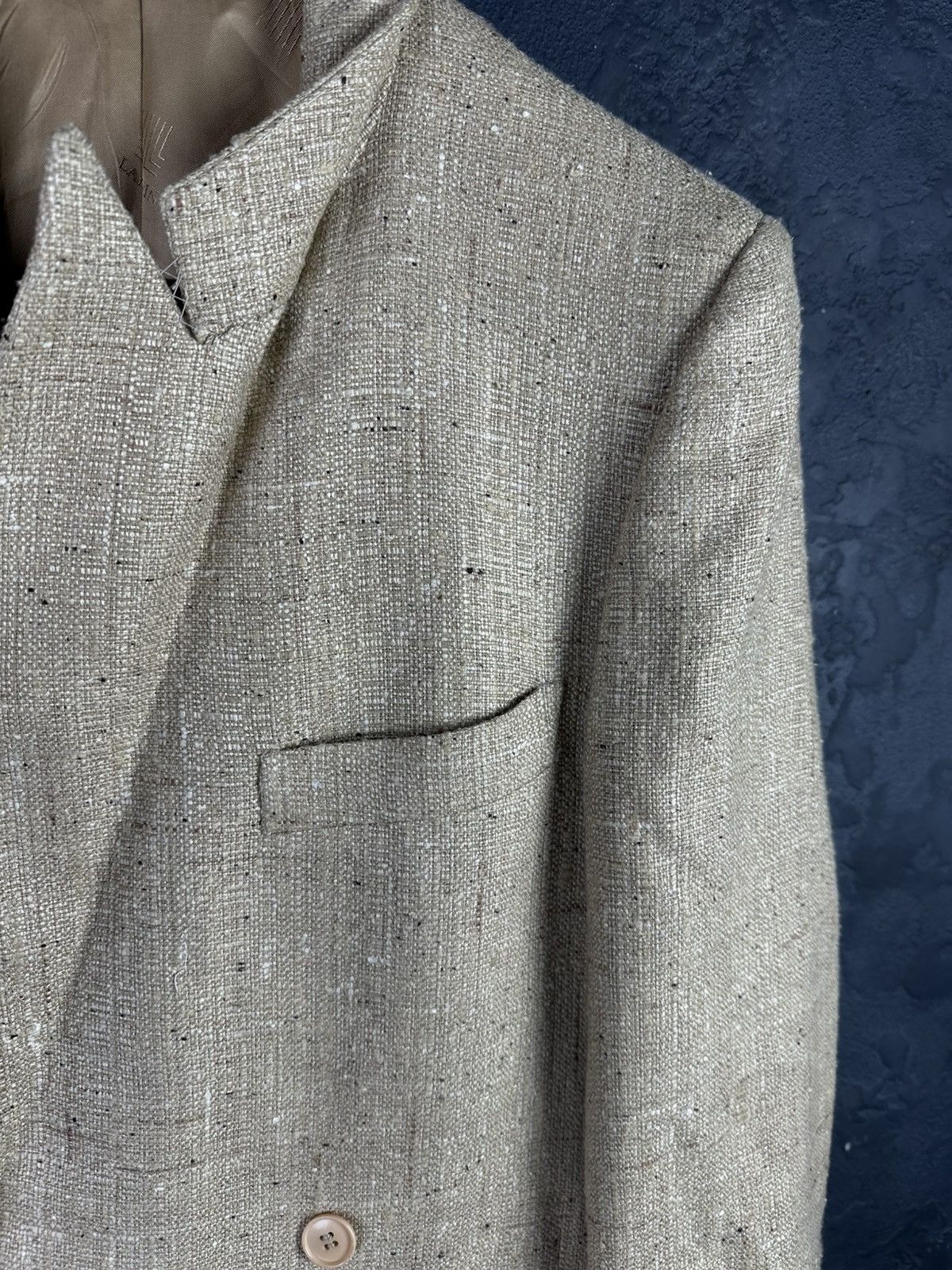 Lanvin × Vintage 90’s LANVIN Vintage Men's Double Blazer Size 48 Size 48L - 7 Thumbnail