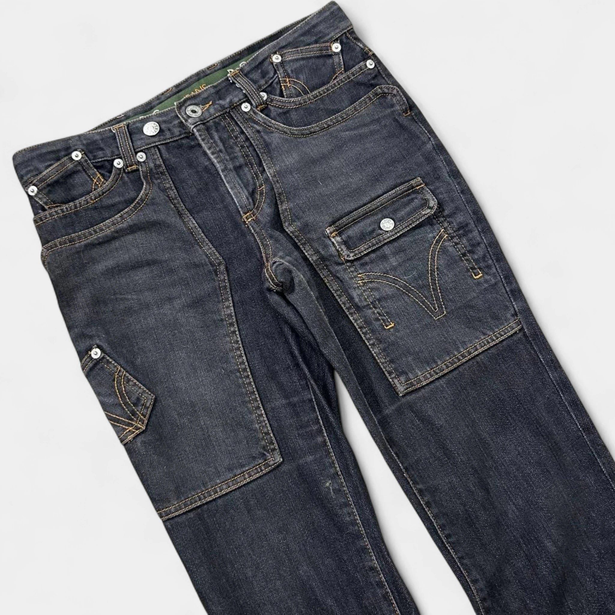 Dolce & Gabbana Dolce & Gabbana Asymmetric Pocket Denim Pants Size US 26 / EU 42 - 2 Thumbnail