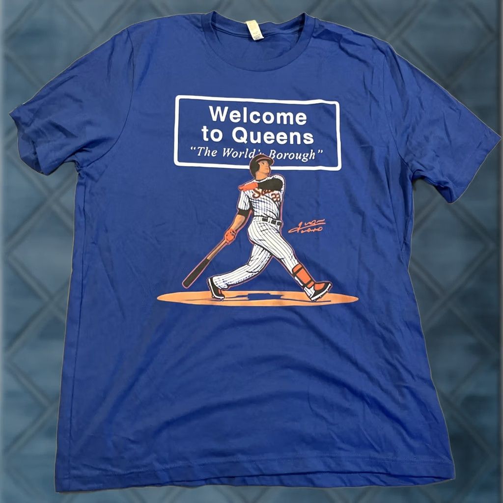 Vintage N W O T - AWESOME - New York Mets - Juan Soto - WELCOME TO QUEENS - T Shirt - XL Shirt Men Blue XXL Size US XL / EU 56 / 4 - 1 Thumbnail