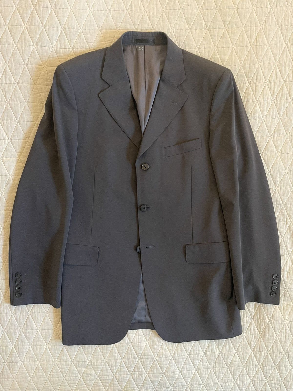 Yohji Yamamoto Satin Finish 3-Button Jacket Size 40R - 1 Thumbnail