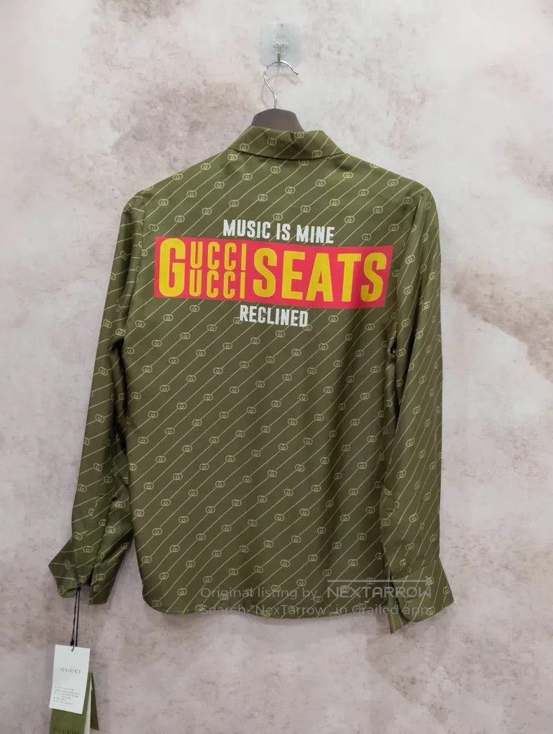 Gucci Gucci 100 Special Series Full Print Long-sleeved Shirt Size XS / US 0-2 / IT 36-38 - 2 Thumbnail