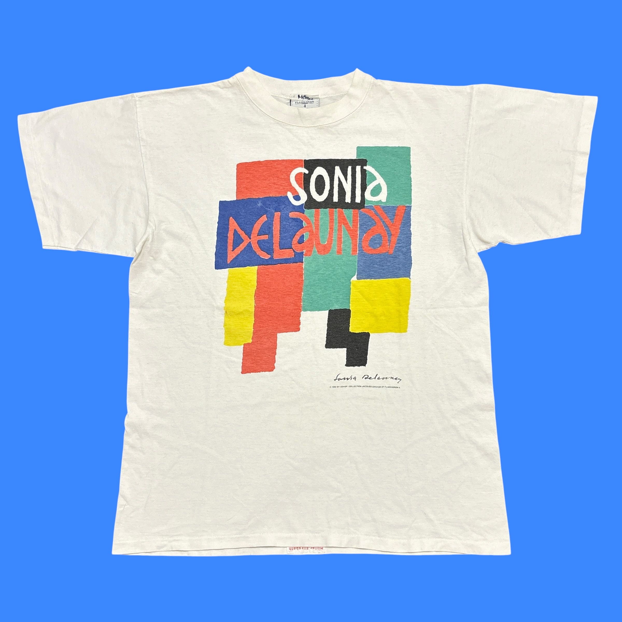Vintage Sonia Delaunay Vintage Art T Shirt 90s Single Stitch Museum Size US L / EU 52-54 / 3 - 1 Thumbnail