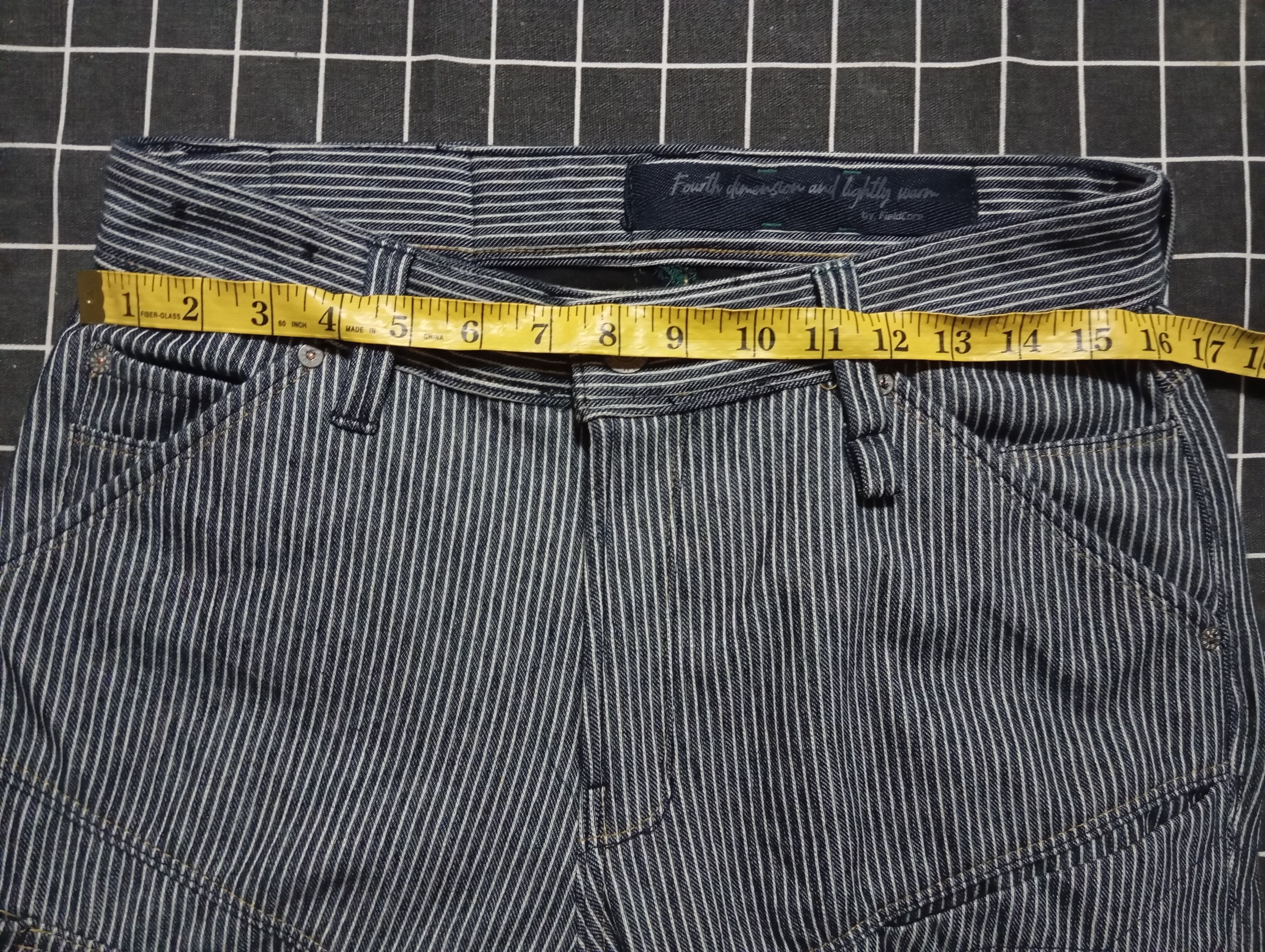 Japanese Brand Fieldcore Hickory Cargo Workpants Workwear 👷 Size US 30 / EU 46 - 6 Thumbnail