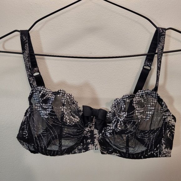 Other Aubade Underwired Love Circus Lace Bow Black Bra - 38c Size ONE SIZE - 2 Thumbnail