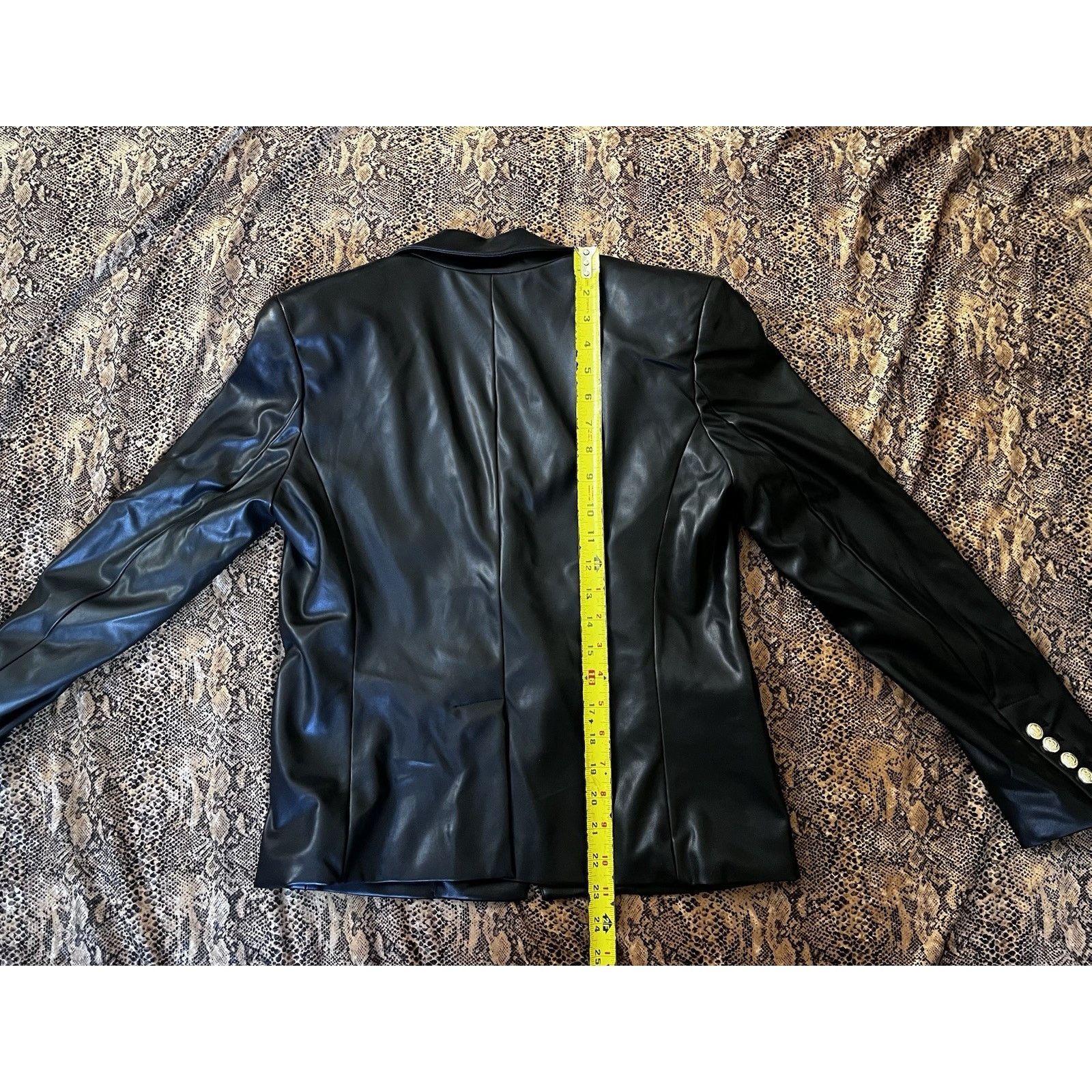 Generation Love Generation Love Delilah faux leather Blazer Gold Buttons M Size M / US 6-8 / IT 42-44 - 5 Thumbnail
