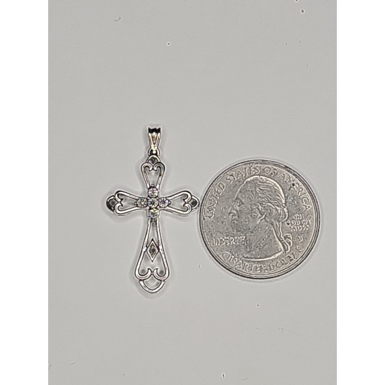 Other Silver 925 Fashion Cross Crucifex Charm Pendant Size ONE SIZE - 2 Thumbnail