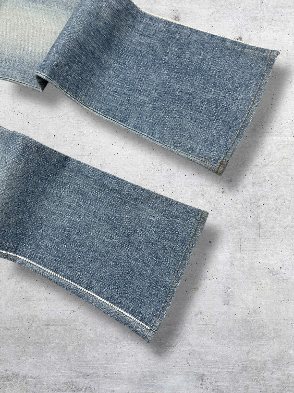 Yohji Yamamoto VINTAGE YOHJI YAMAMOTO JAPAN DESIGNER FLARED DIAMOND DENIM Size US 30 / EU 46 - 5 Thumbnail