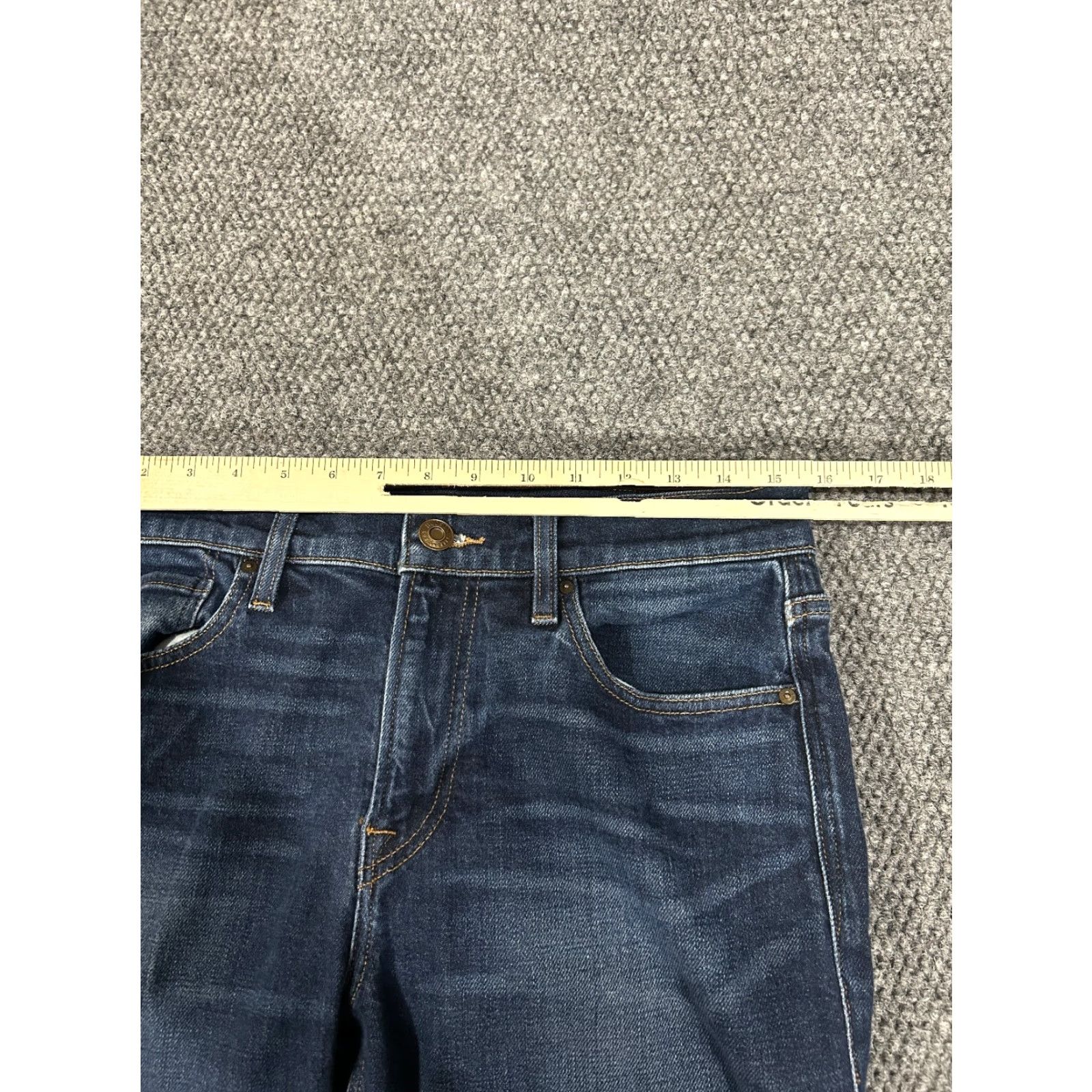 Hudson Hudson Jeans Mens 32x32 Denim Skinny Jeans Stretch 5-Pocket Blue Dark Wash Pants Regular Men's Slim Waist 32 Inseam 32 Size US 32 / EU 48 - 4 Thumbnail