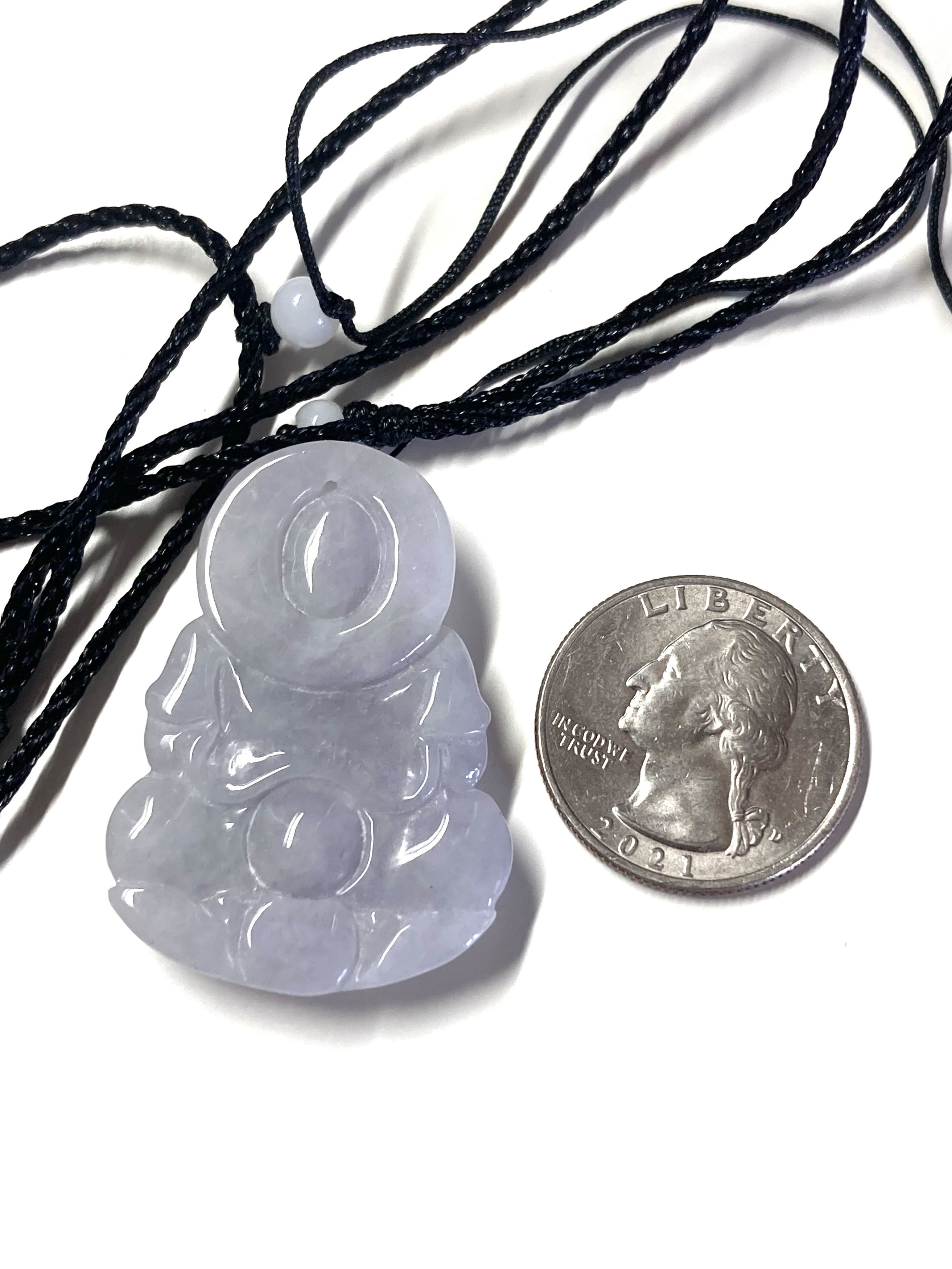 Other 60004 Certified Jadeite jade Guanyin kwan Buddha Pendant Size ONE SIZE - 4 Thumbnail