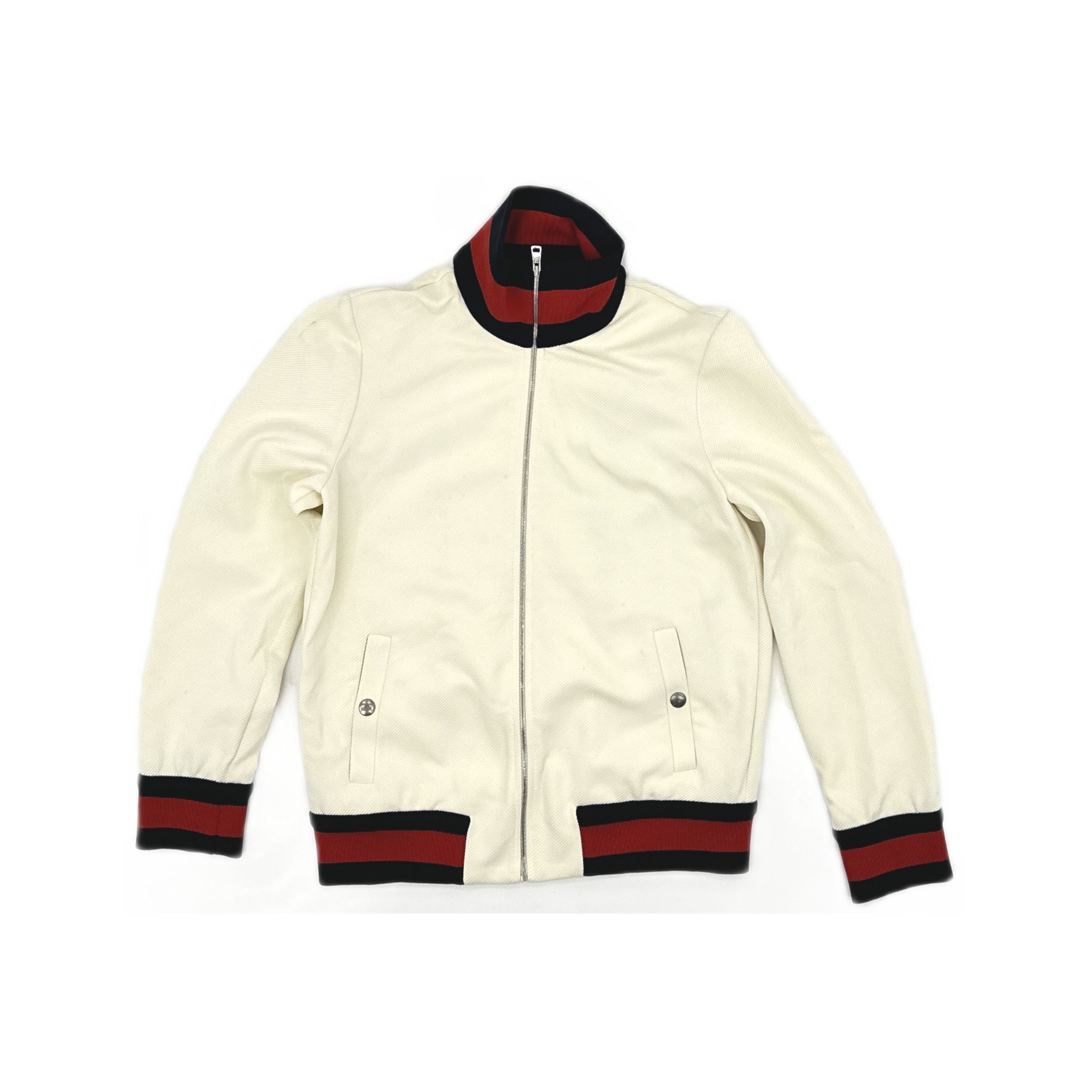 Gucci Gucci Web Stripe Zip-Up Bomber Jacket S Size S / US 4 / IT 40 - 1 Thumbnail