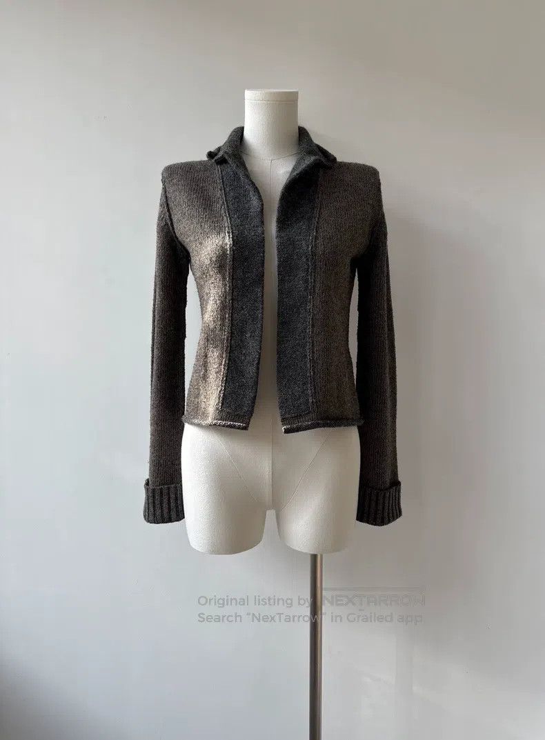 Yohji Yamamoto Yohji Yamamoto size 3 13AW wool short cardigan jacket Size L / US 10 / IT 46 - 3 Thumbnail