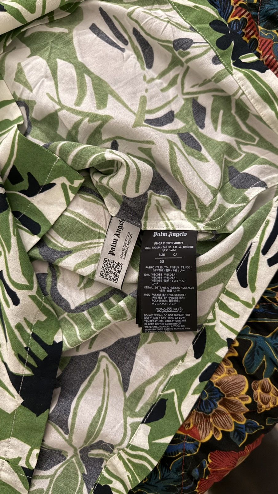Palm Angels Palm Angels Macro Hibiscus Floral Print Short-Sleeved Shirt Size US M / EU 48-50 / 2 - 14 Thumbnail