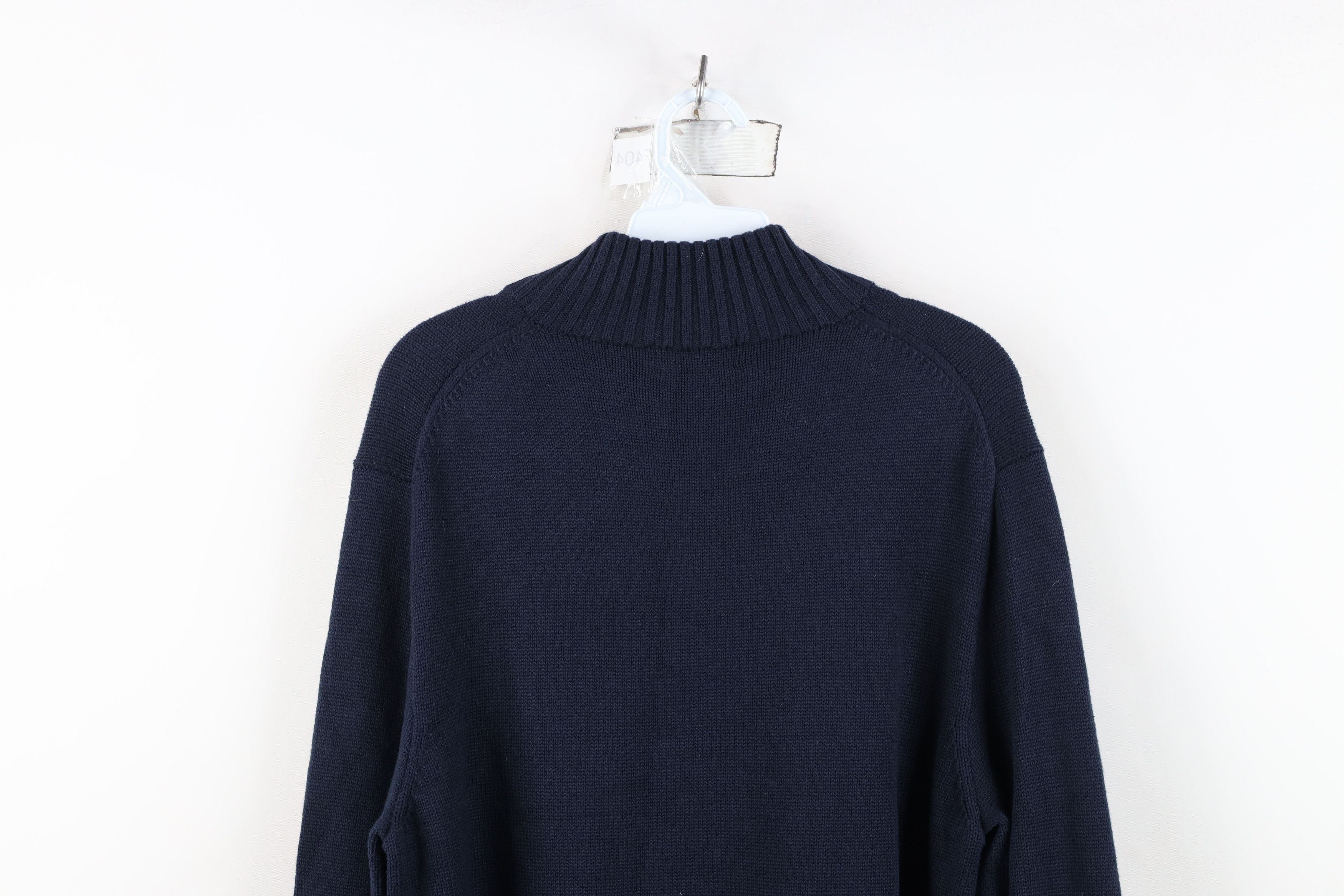 Ralph Lauren Vintage Ralph Lauren Knit Half Zip Pullover Sweater Blue Size US L / EU 52-54 / 3 - 12 Thumbnail