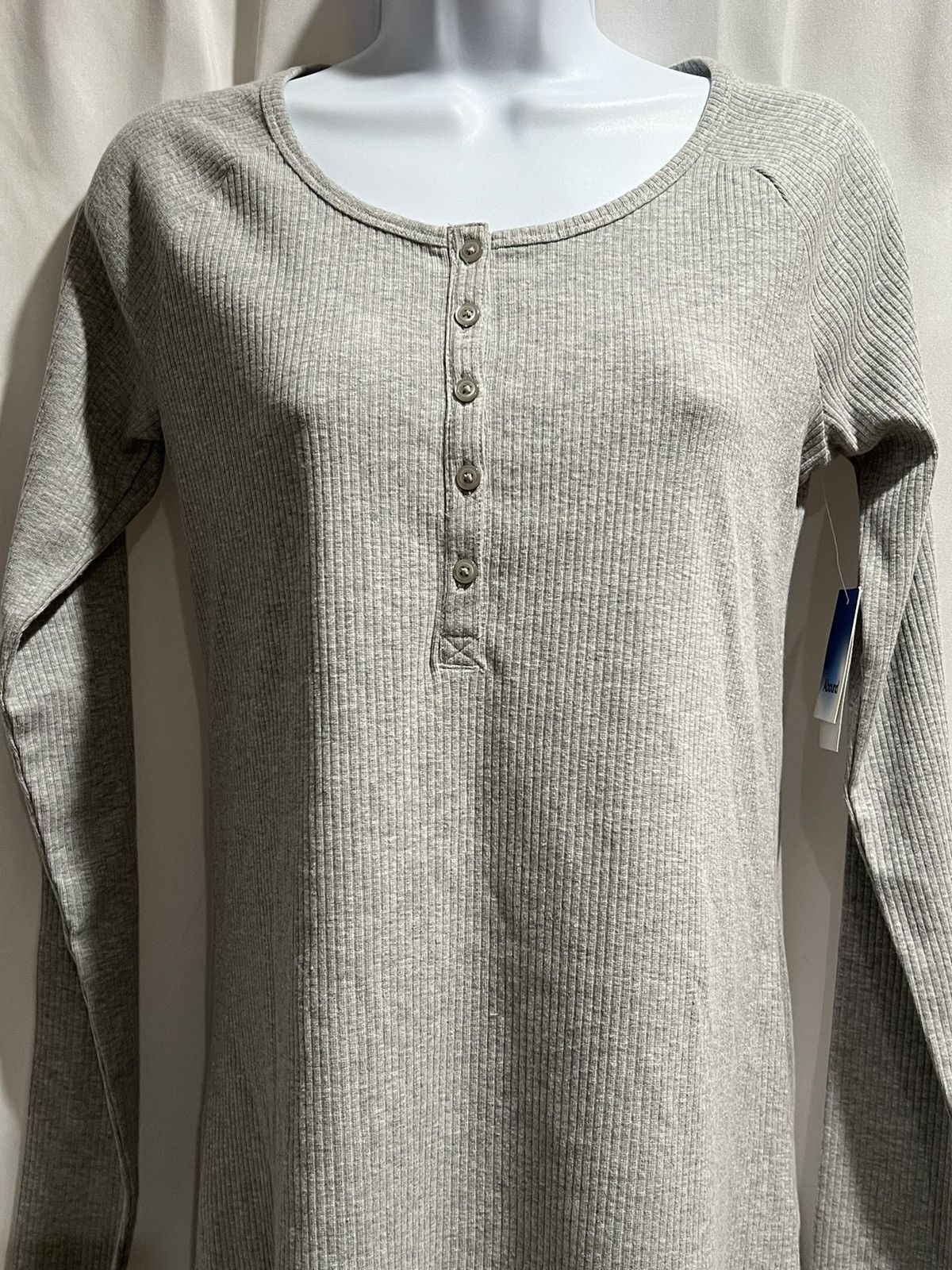 Other NWT Abound Long Sleeve Ribbed Henley Dress Size S / US 4 / IT 40 - 2 Thumbnail