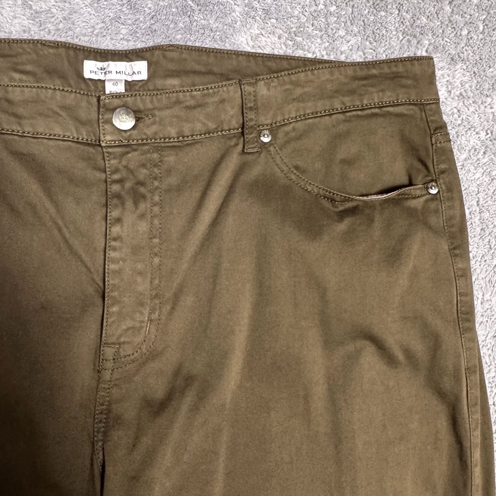 Peter Millar Peter Millar Mens Pants 40x34 Ultimate Sateen 5 Pocket MF18B39 Chino Trouser - Premium Comfort Size US 40 / EU 56 - 4 Thumbnail
