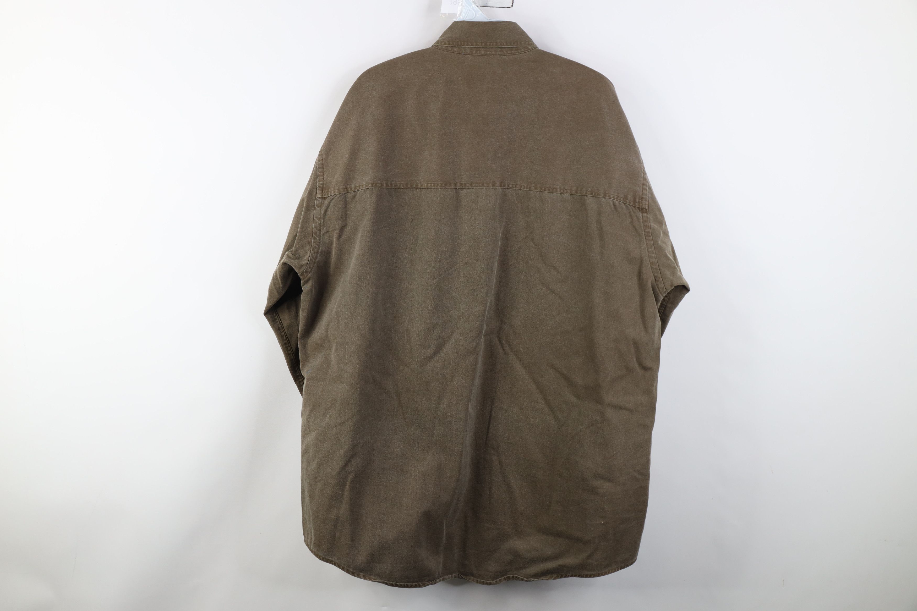 Vintage Vintage 90s Streetwear Pigment Dye Twill Collared Shirt Size US L / EU 52-54 / 3 - 13 Thumbnail