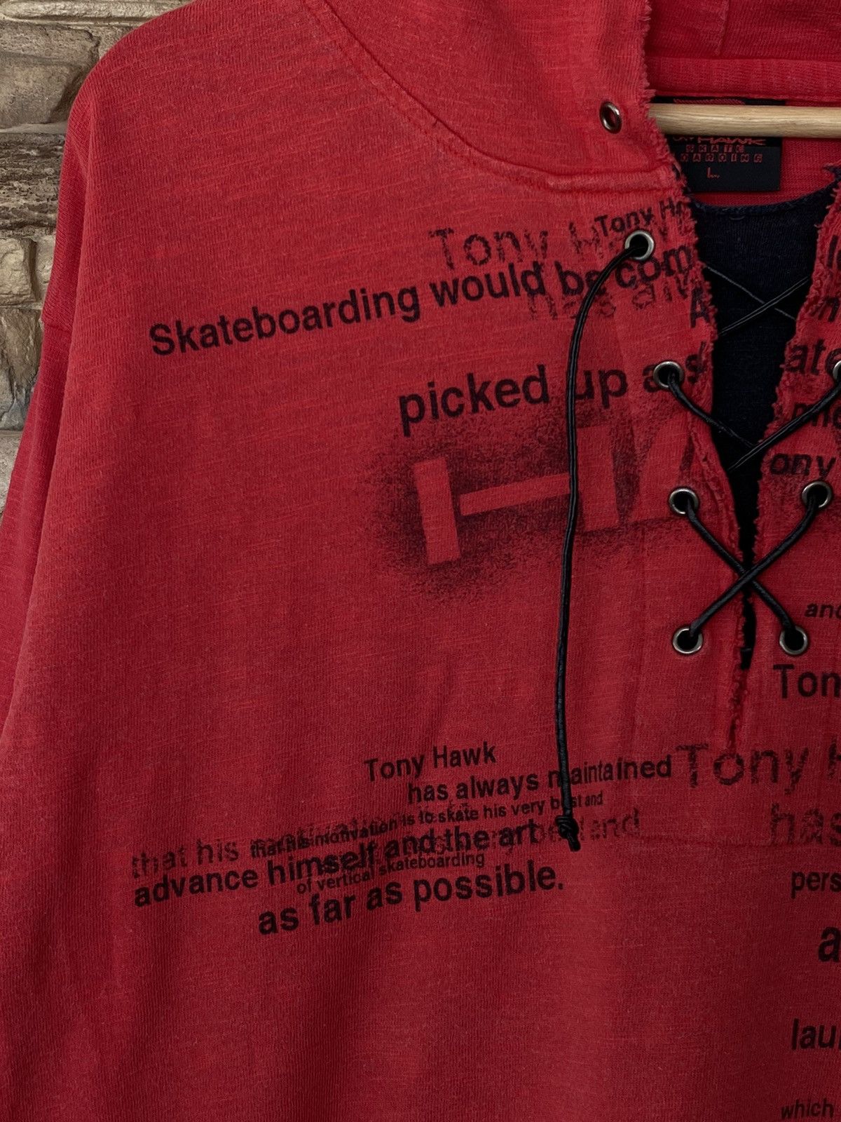 Tony Hawk Rare 90s Vintage Tony Hawk Skateboarding Long Sleeve Hoodie Size US L / EU 52-54 / 3 - 6 Thumbnail