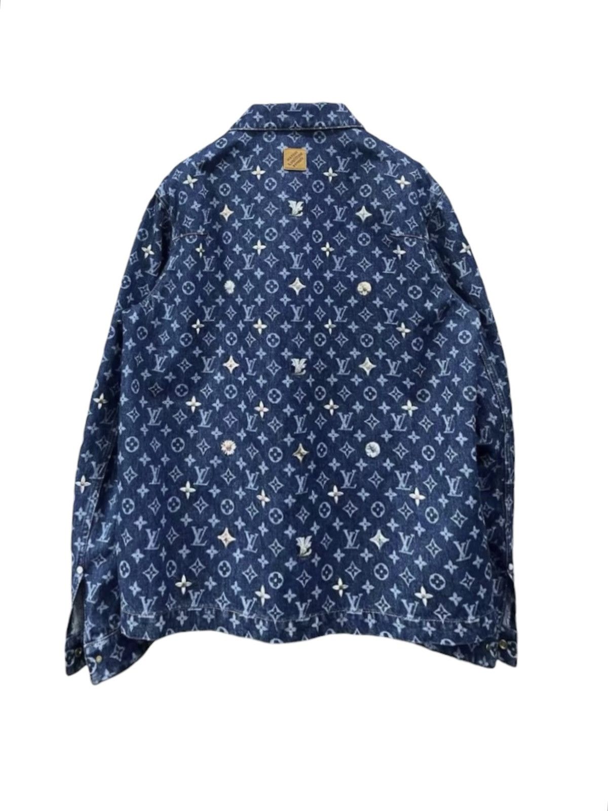 Louis Vuitton Louis Vuitton 48 Monogram Embroidered Denim Overshirt Jacket Size US M / EU 48-50 / 2 - 5 Thumbnail