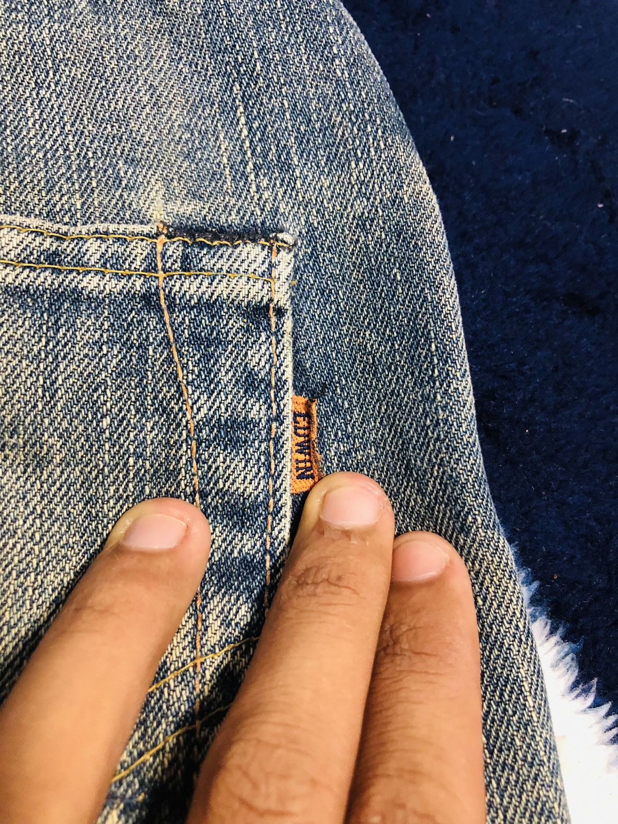Edwin × Japanese Brand Edwin Distressed Jeans (1) Size US 34 / EU 50 - 17 Thumbnail