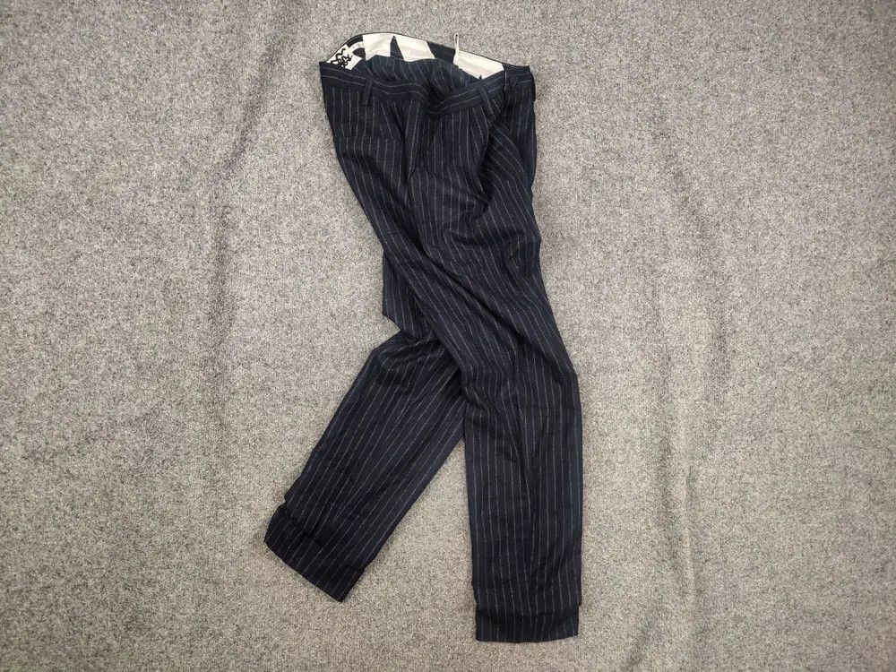 Other EnSoie Design Premium handmade wool Navy stripe Ankle Pants Size US 32 / EU 48 - 1 Thumbnail