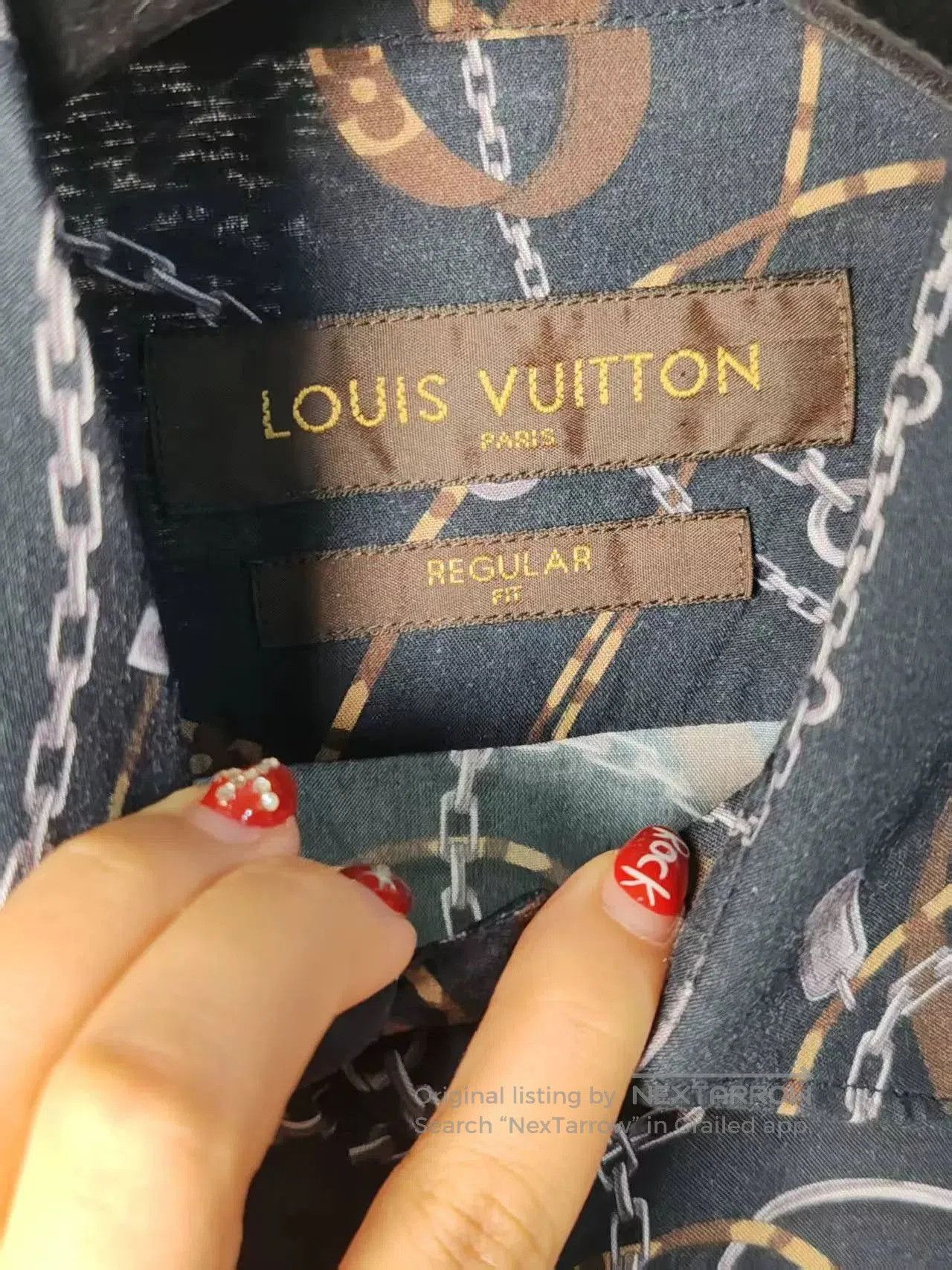 Louis Vuitton Authentic LV Chain Shirt in Blue. Size US M / EU 48-50 / 2 - 3 Thumbnail