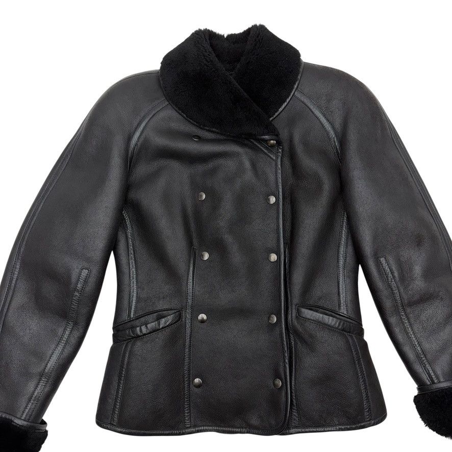 Kenzo Kenzo Black Shearling Leather Jacket Size M / US 6-8 / IT 42-44 - 6 Thumbnail