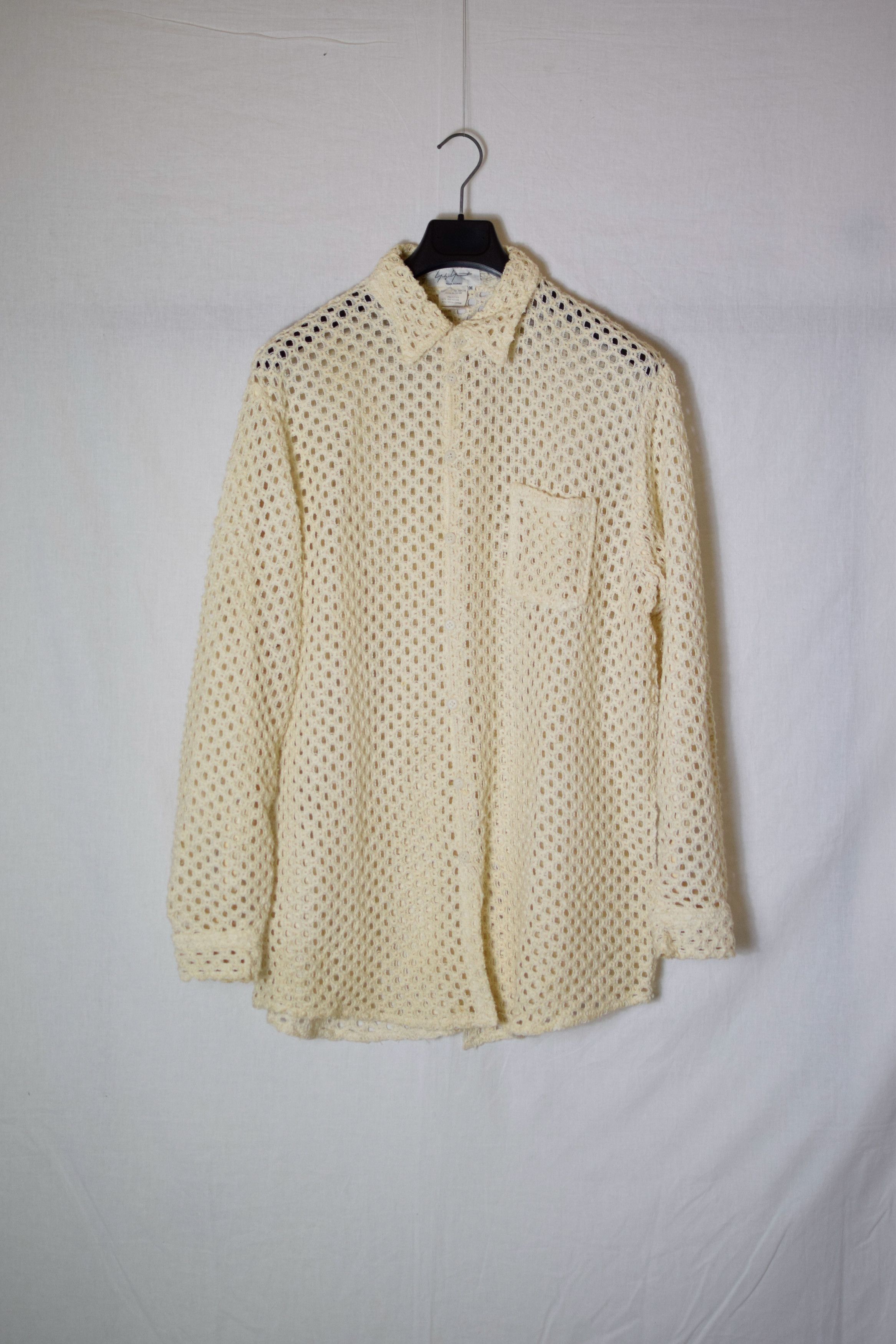 Yohji Yamamoto YYPH SS94 Mesh Shirt - HT-B37-064 Size US L / EU 52-54 / 3 - 2 Thumbnail