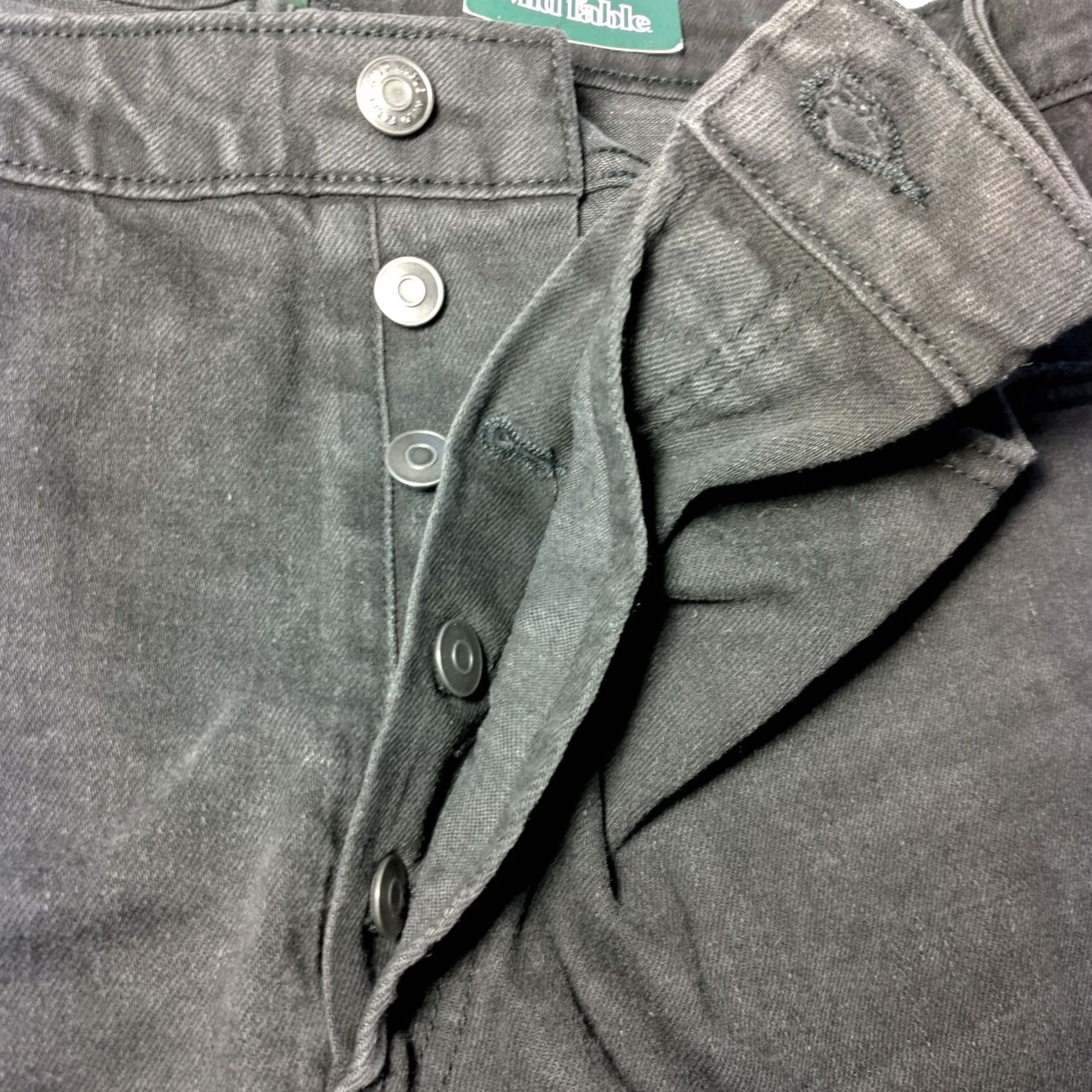 Vintage Wild Fable Women Jeans 18 High Rise Slim Black Distressed Denim Size 40" / US 18 - 5 Thumbnail