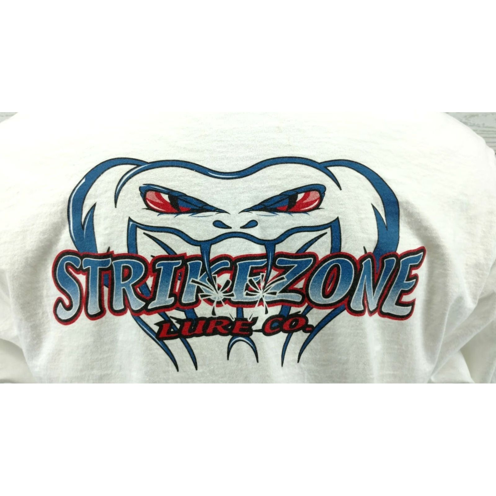 Vintage Strikezone Lure co. Long Sleeve Shirt Mens Size Large White Size US L / EU 52-54 / 3 - 7 Thumbnail