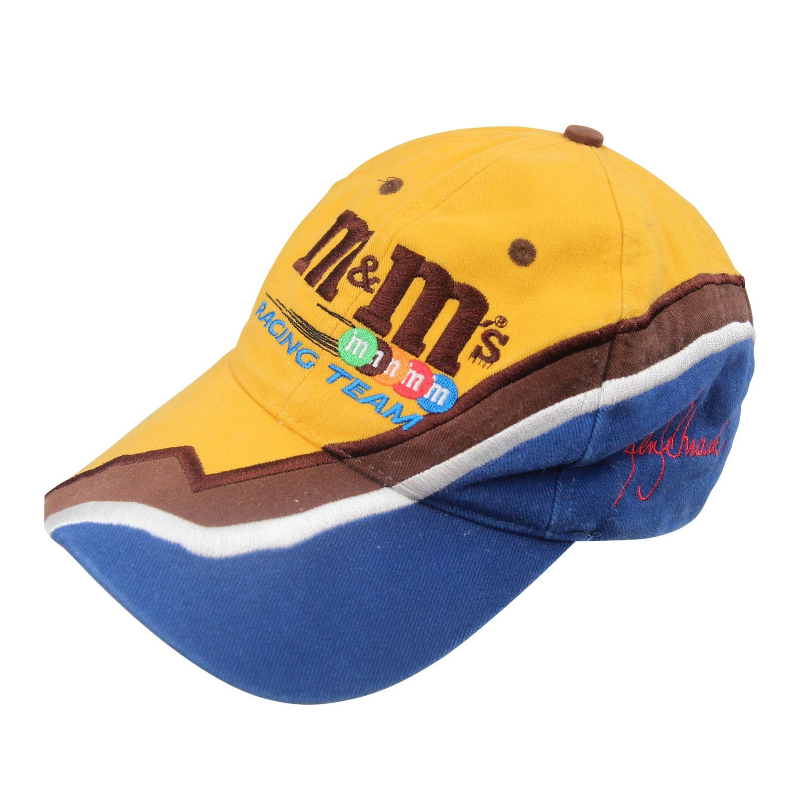 Chase Authentics × NASCAR Vintage Chase Authentics M&Ms Racing Team Split Hat Size ONE SIZE - 1 Thumbnail